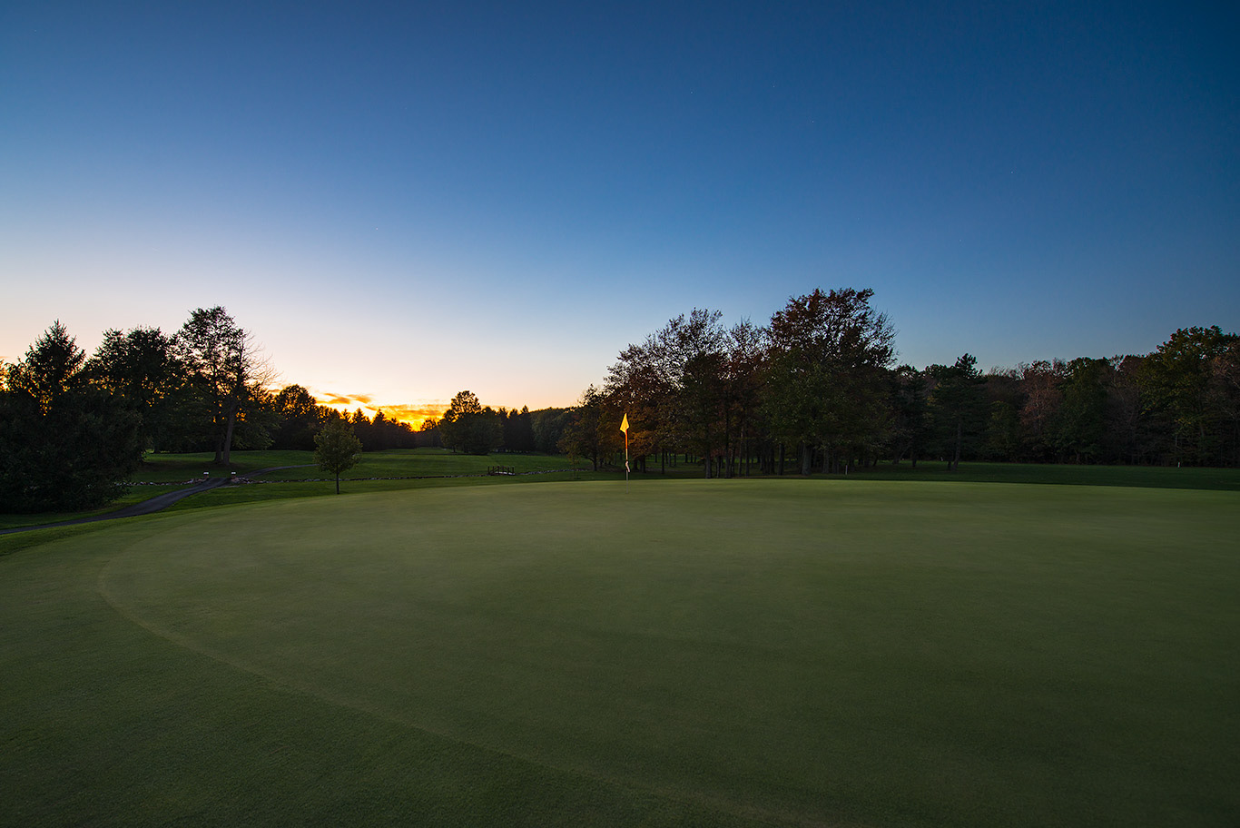 6th Green at Dusk