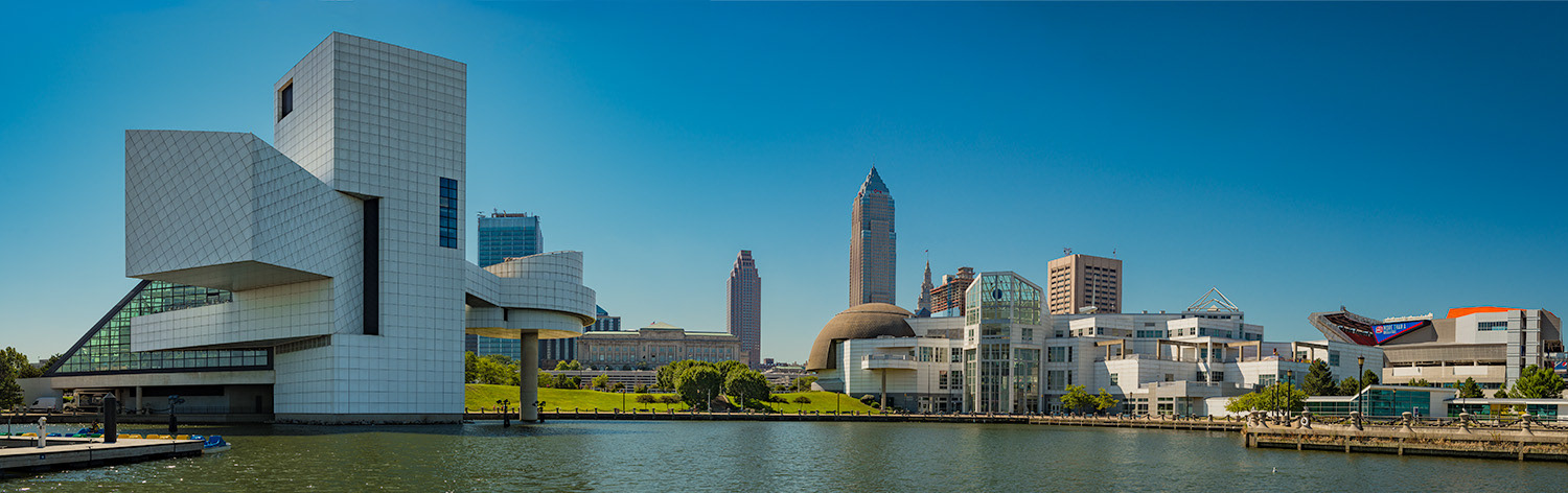 Cleveland Ohio Skyline From Lake Erie