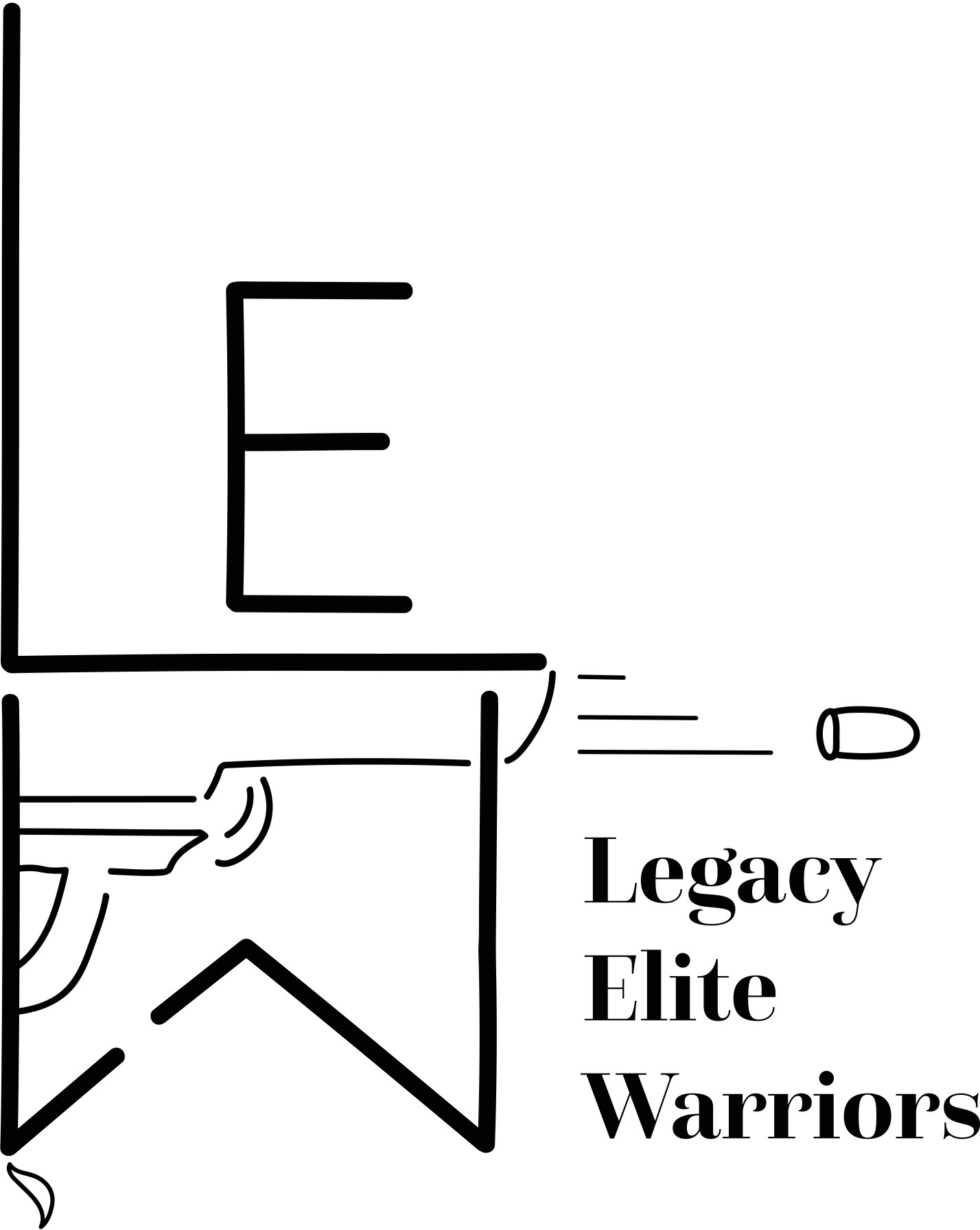 Other version of the logo in black and white