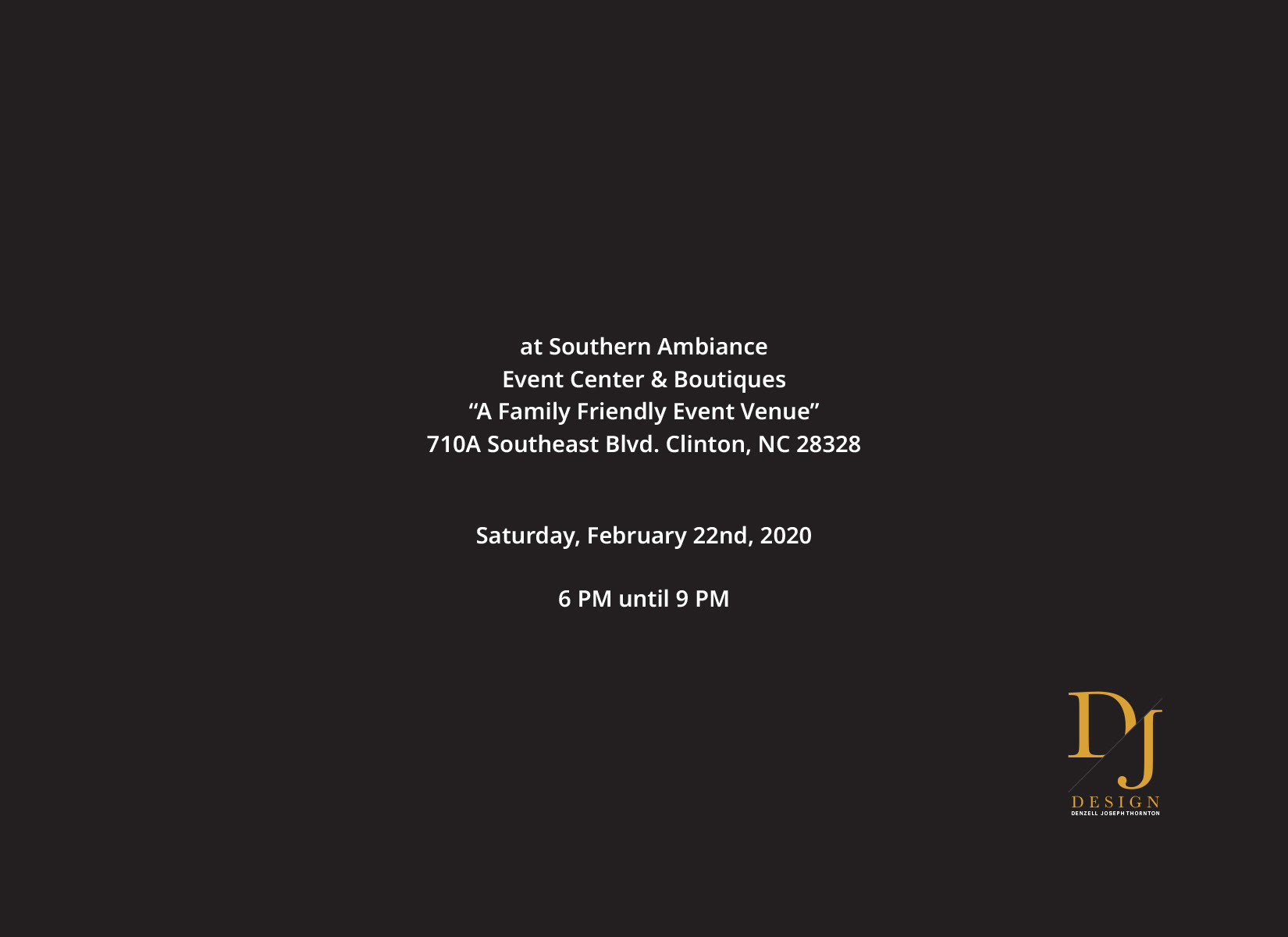 Back of the Invitation