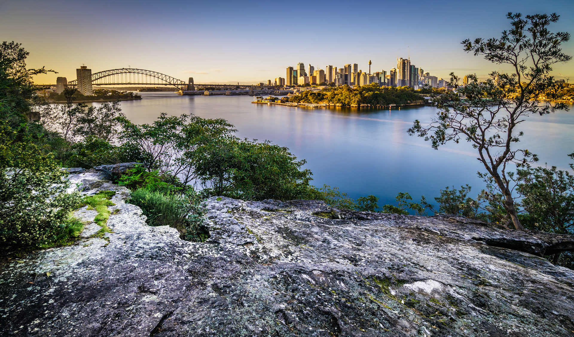 Sydney from Balls Head at Dawn