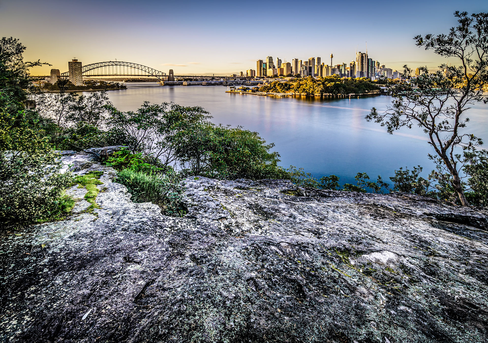 Sydney from Balls Head at Dawn