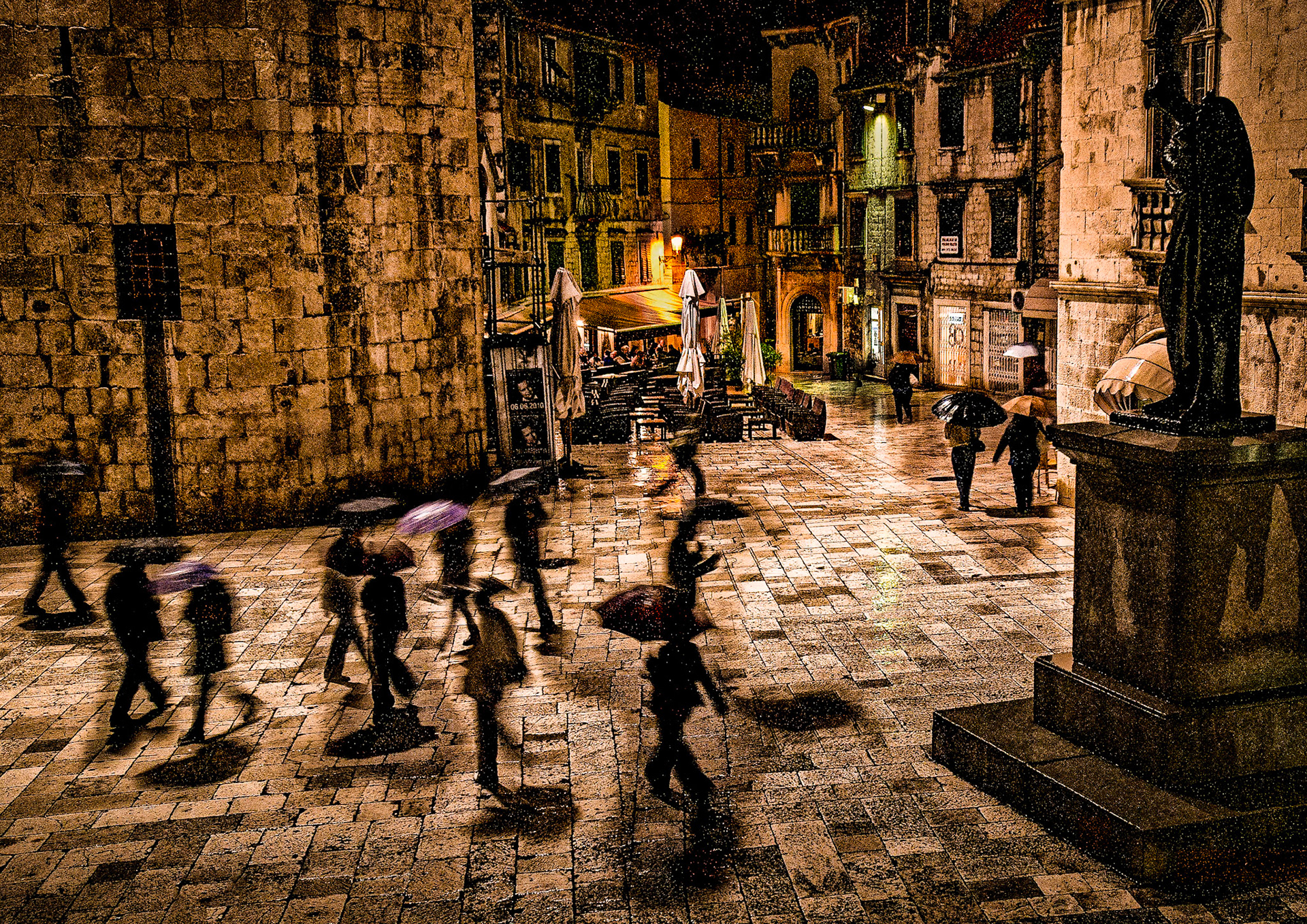 Rainy Night in Croatia