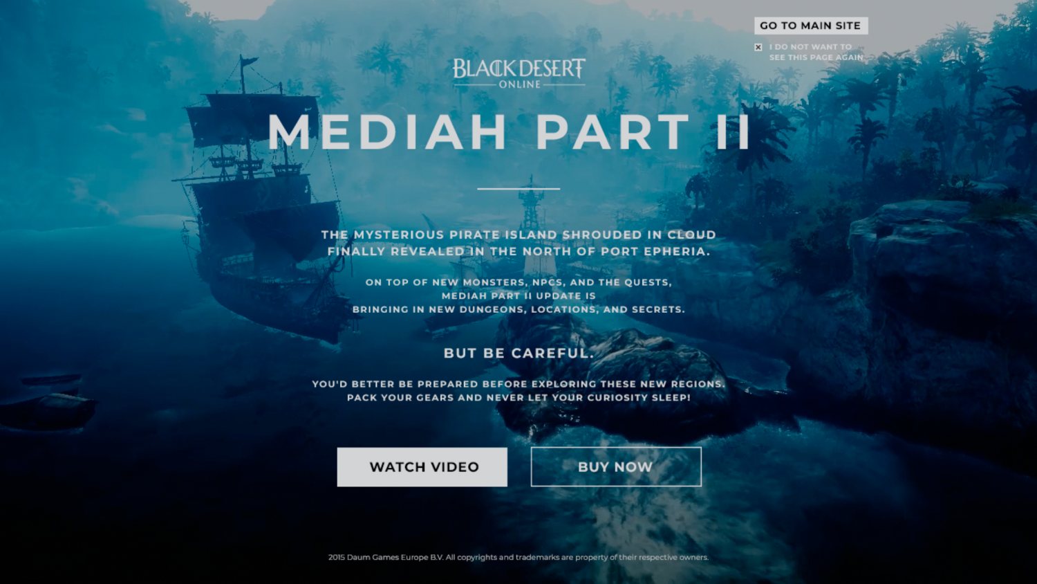 BDO: Mediah Update Landing Page