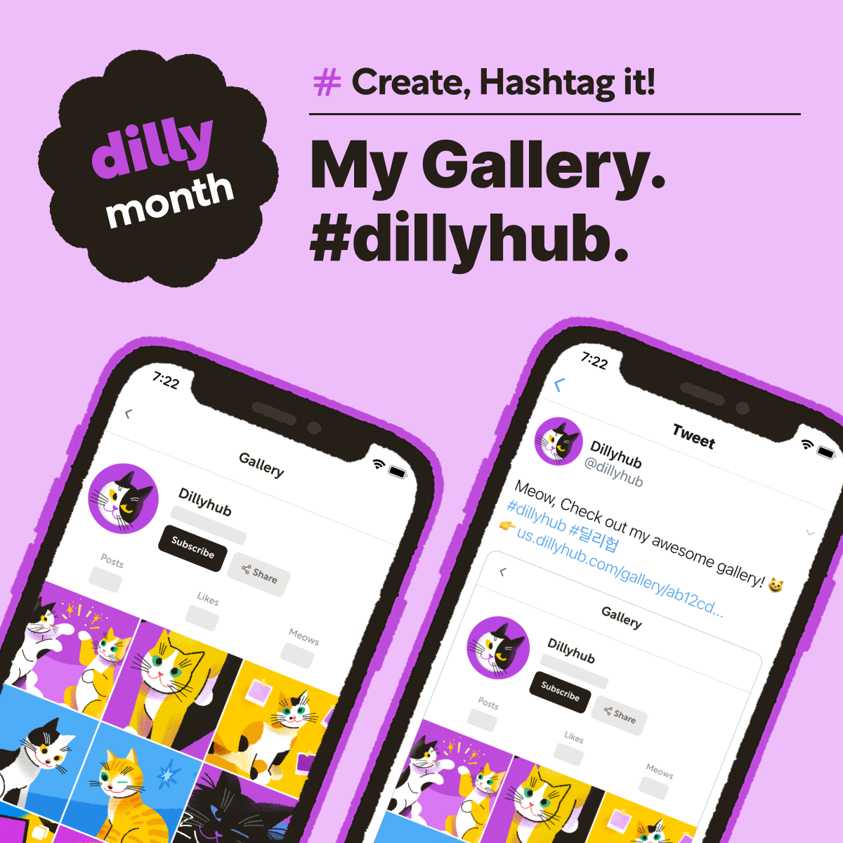 Dillyhub: dilly month event post