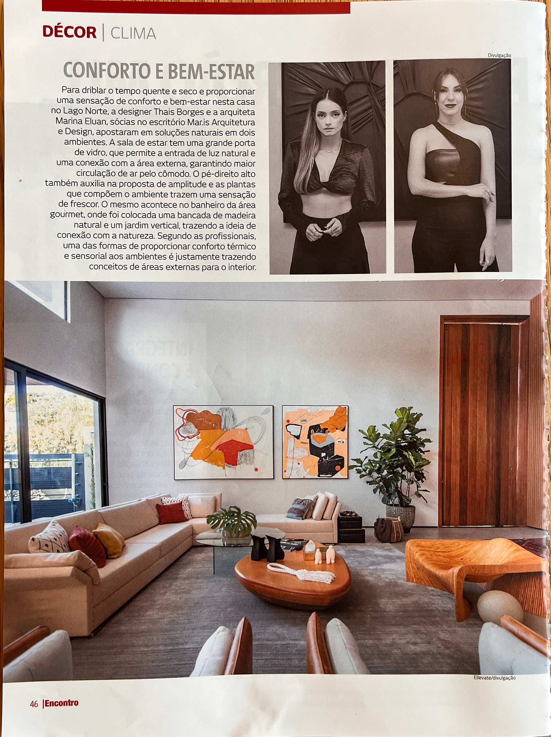 Projeto da Casa VV no Lago Norte, na Revista Encontro, 2024