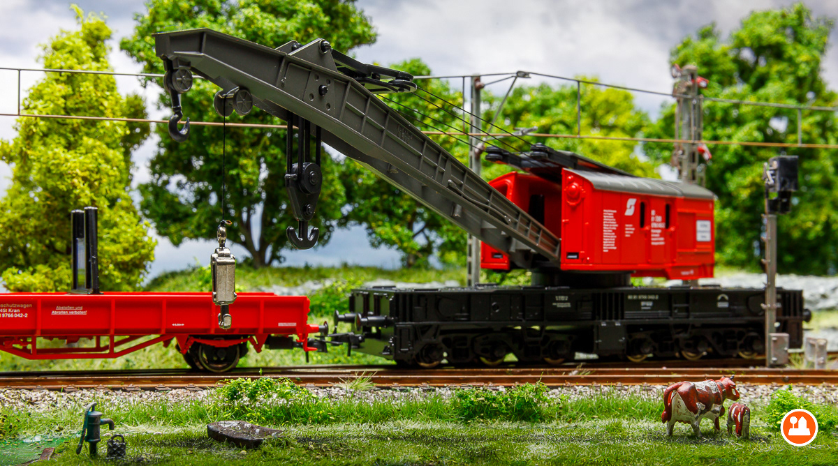 Kraanwagen 80 81 9766 042-2 ÖBB - Roco 56239