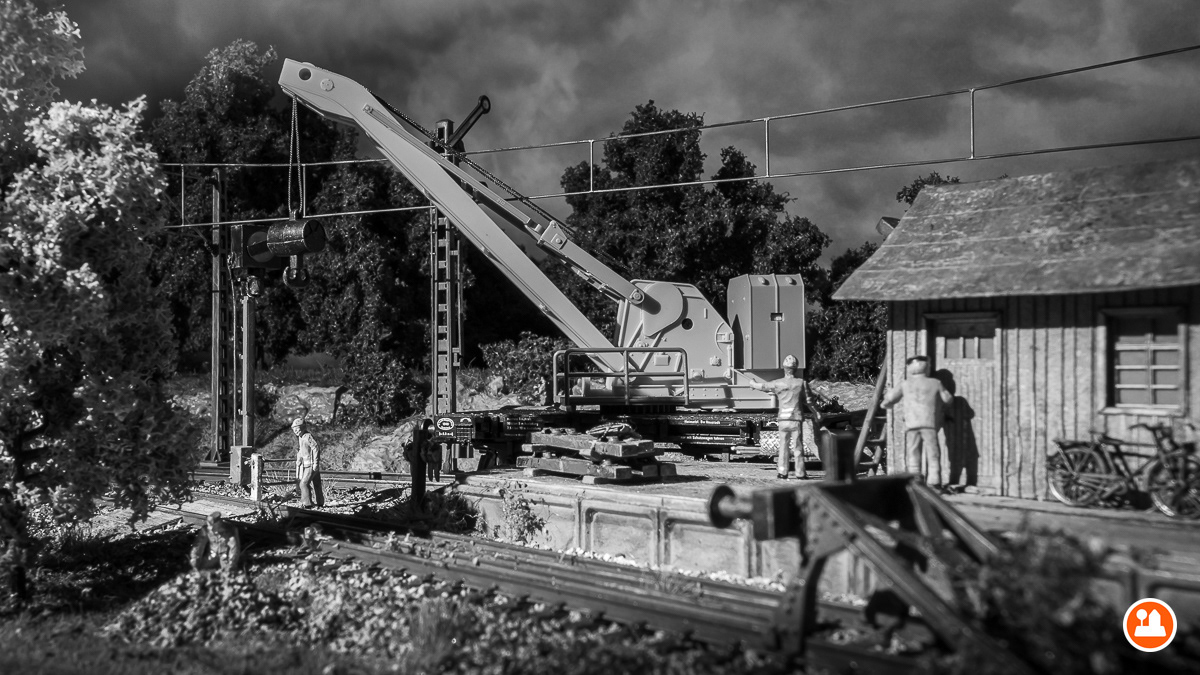 Kraanwagen 10t Eisenbau Wyhlen DB - Fleischmann 5019