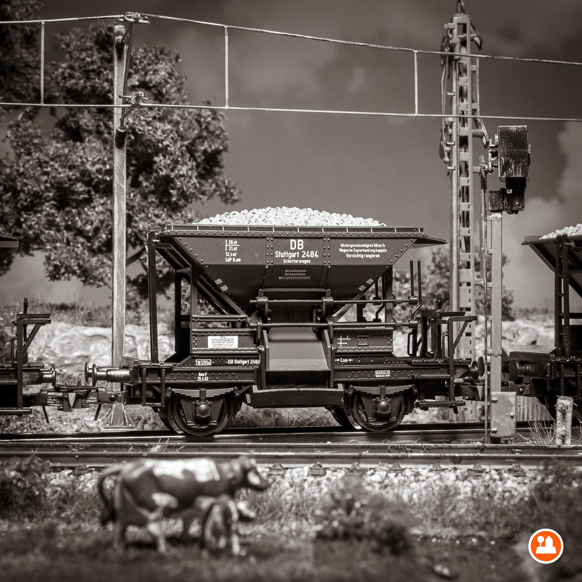 Talbot-schotterwagen Grindtransport DB - Roco 56245