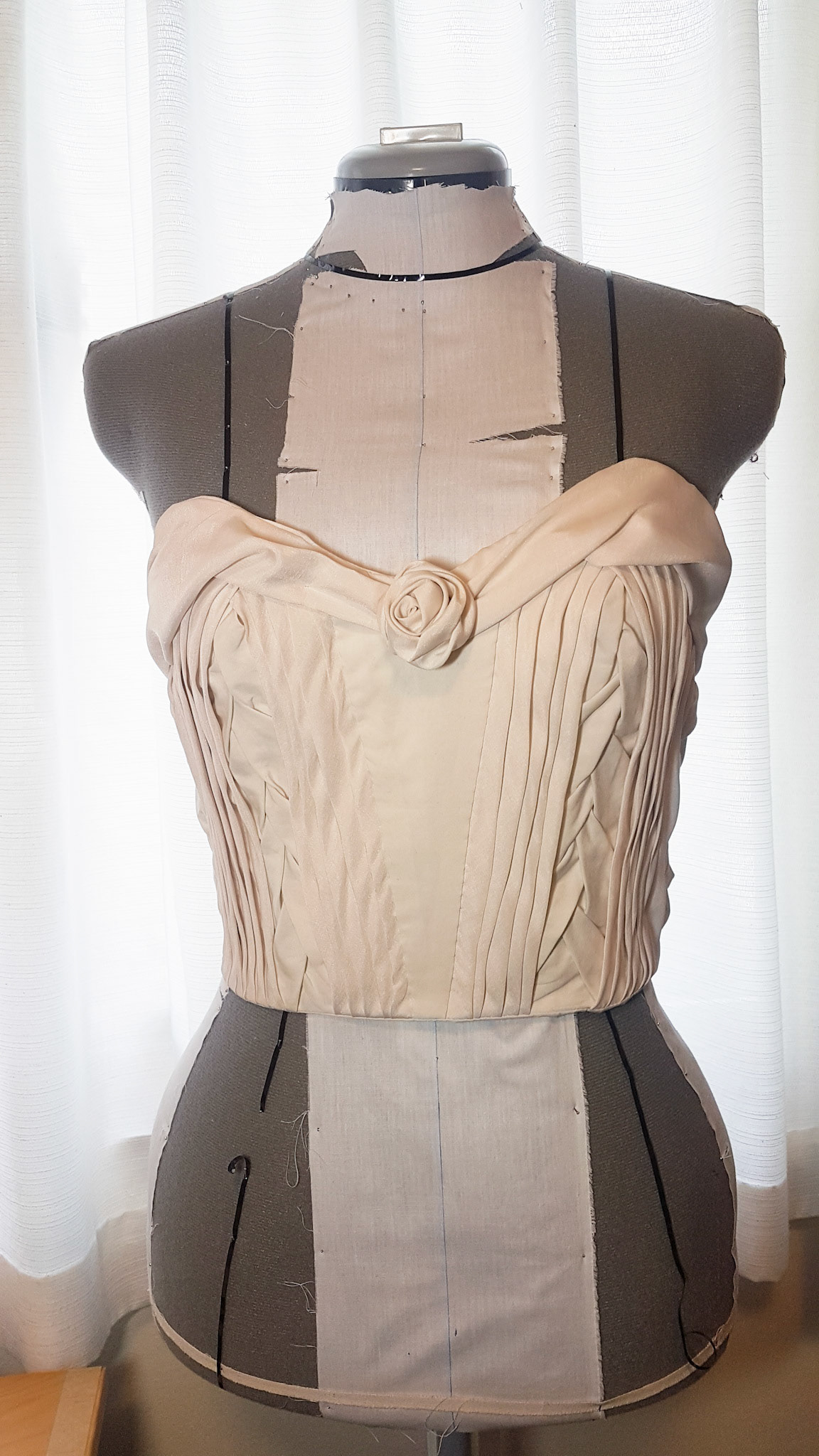 Fully lined and finished bodice