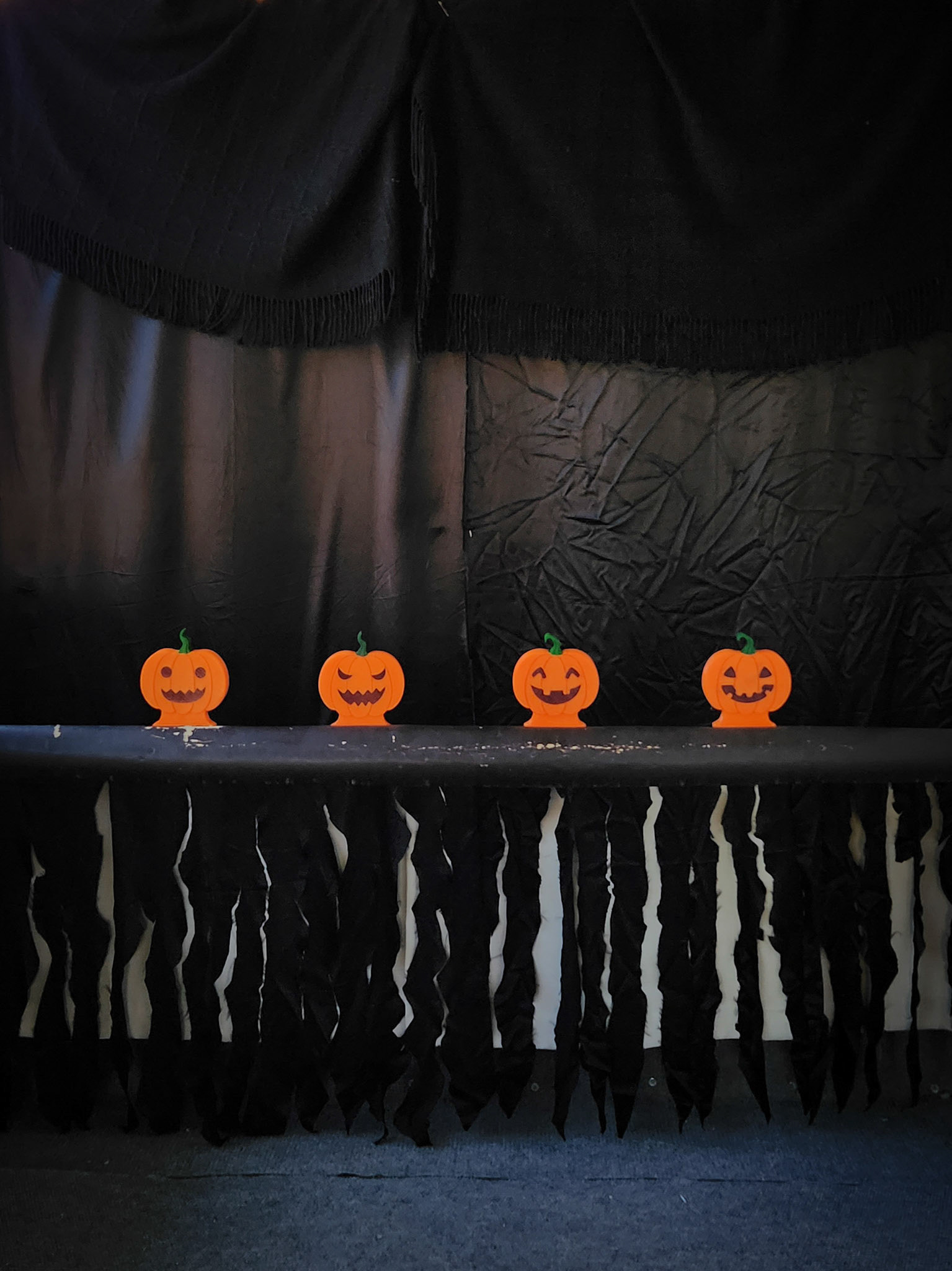 Painted pumpkin target