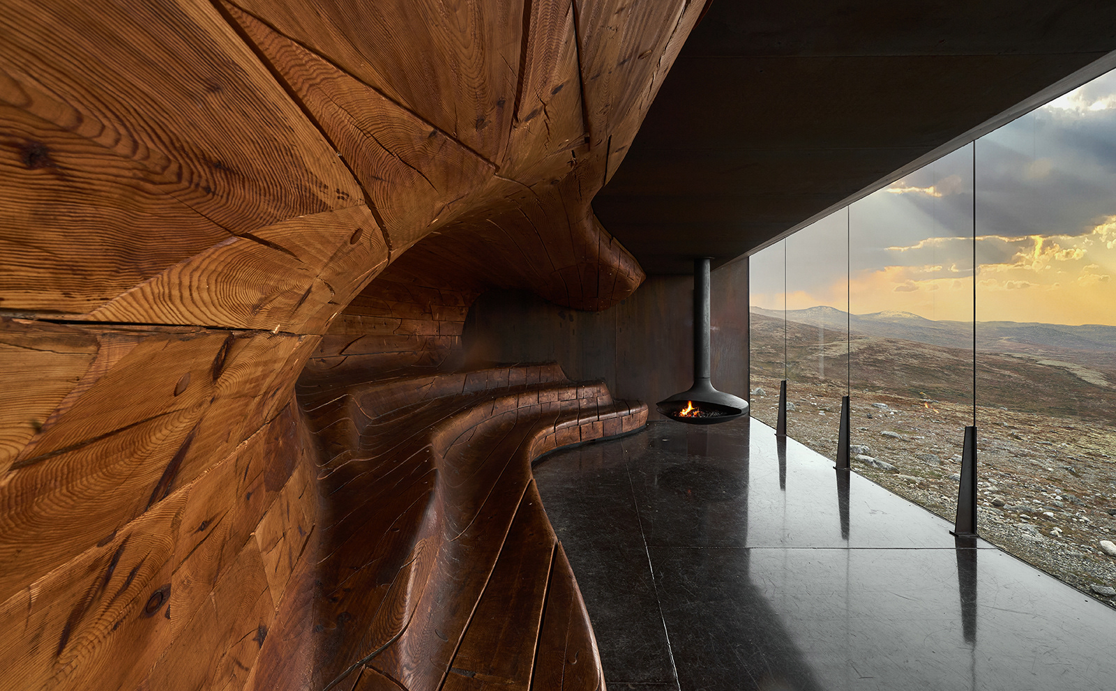 Norwegian Wild Reindeer Centre Pavilion by Snøhetta