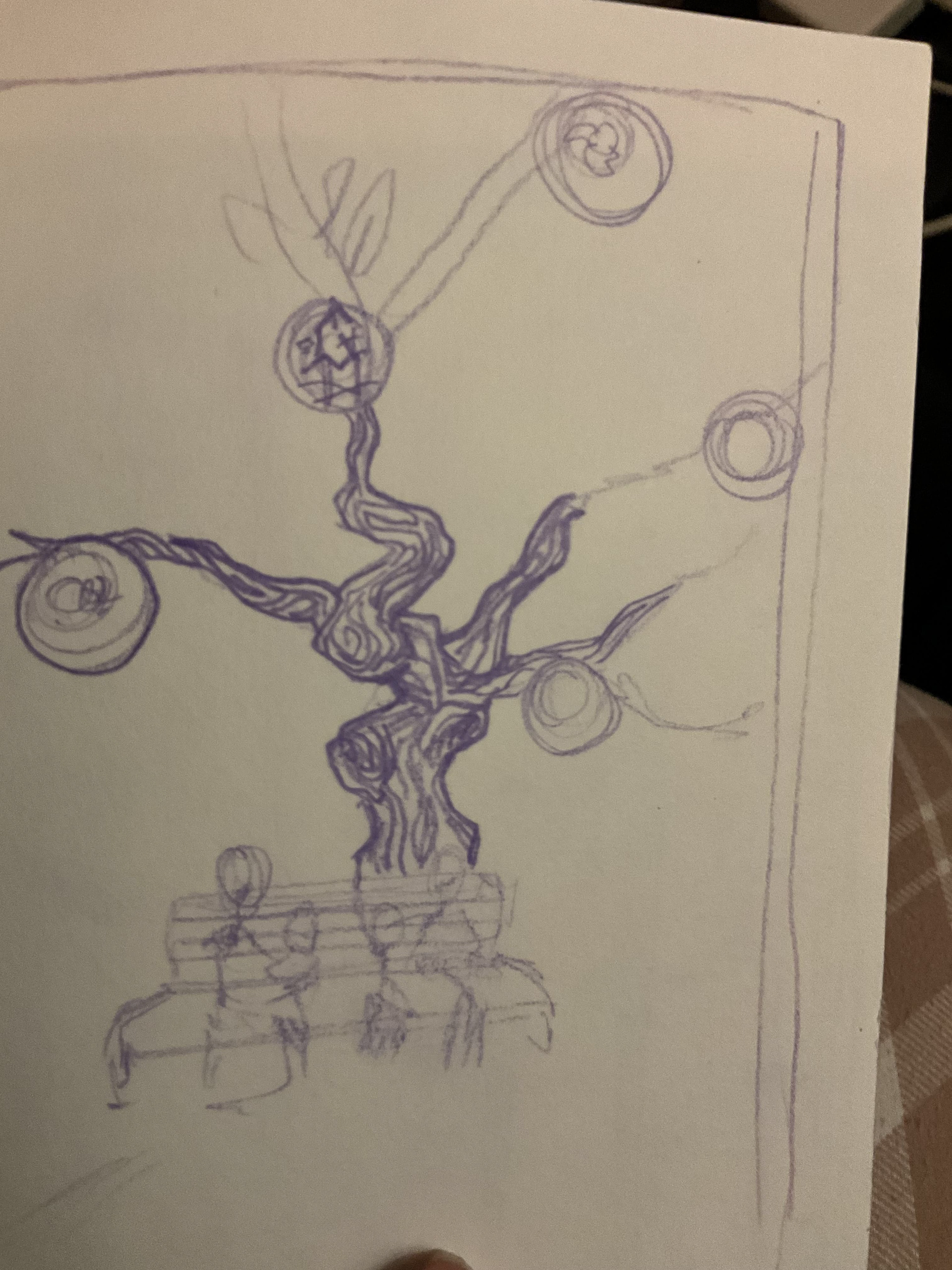 Rough tree sketch