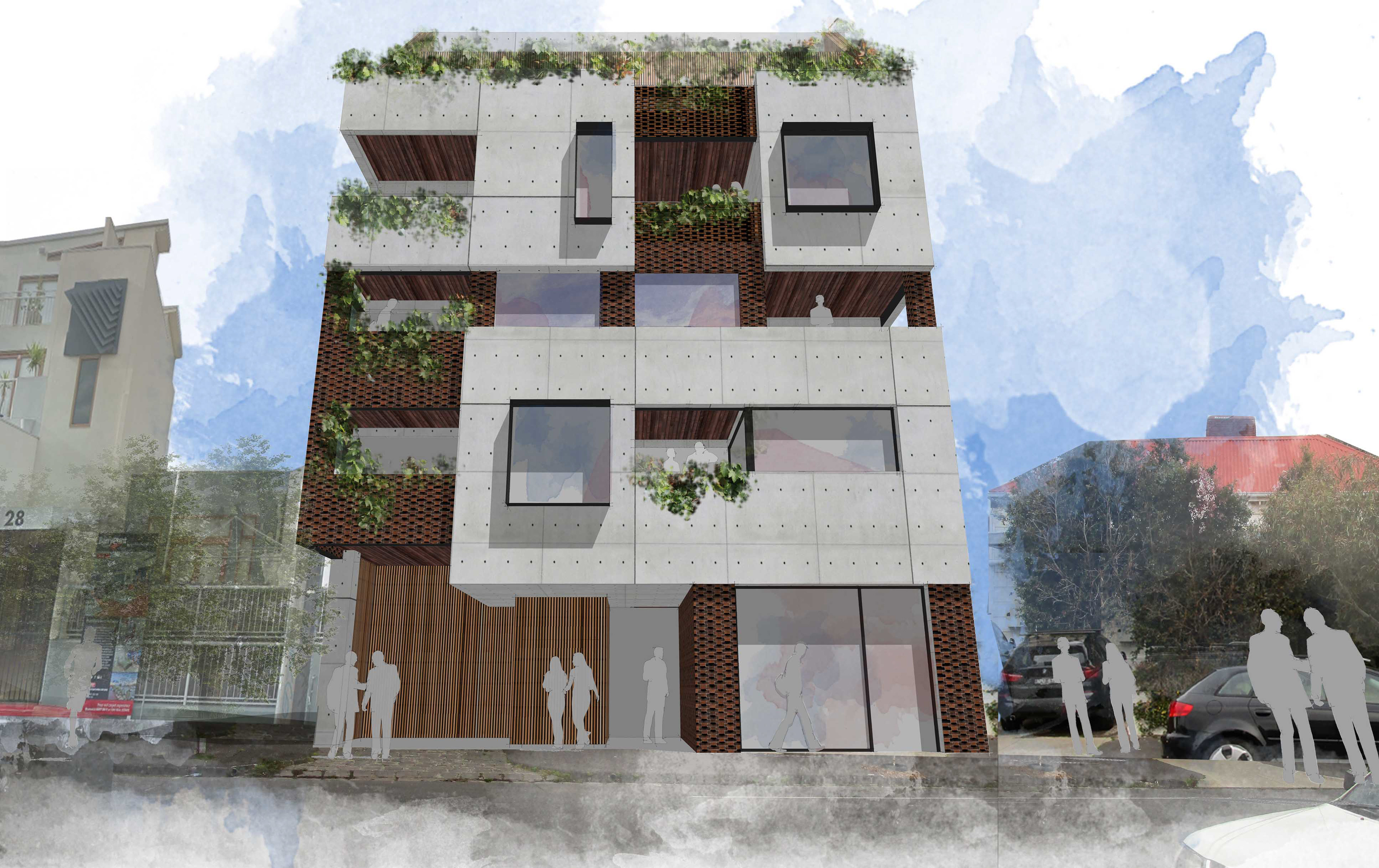 18 Apartments designed by architect Mimi Davey, Brunswick Architects Melbourne