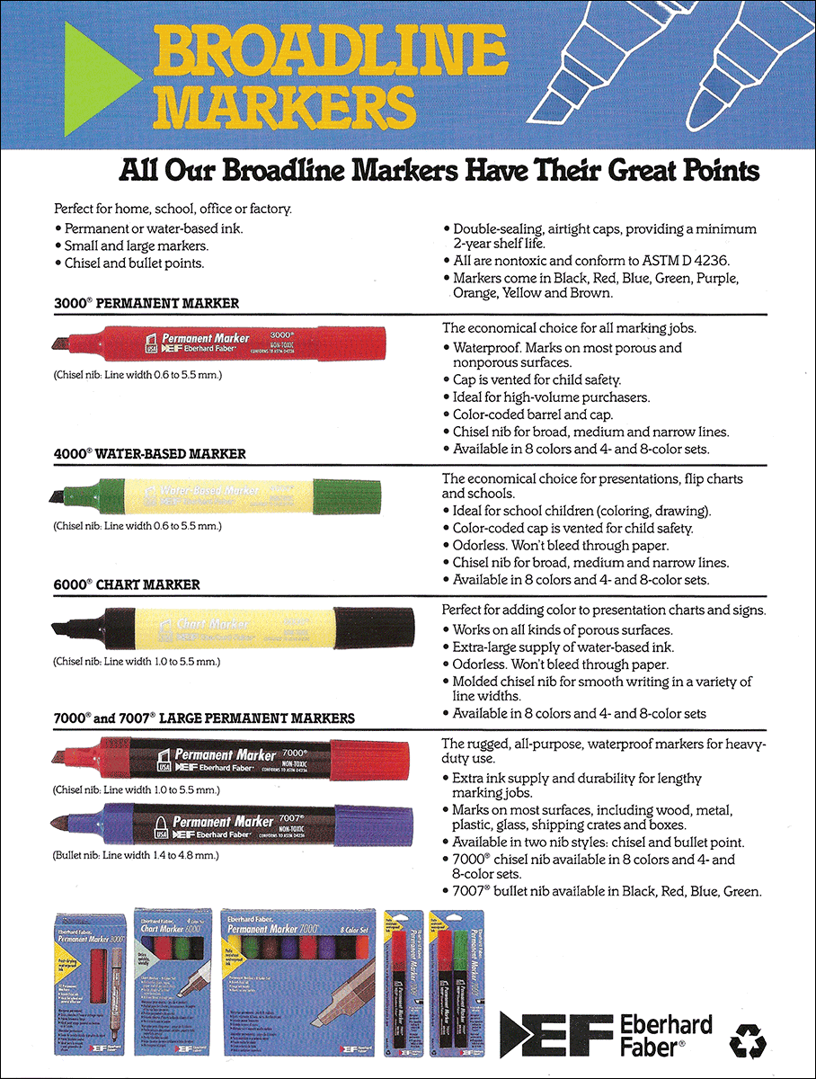 Broadline Markers Sell Sheet