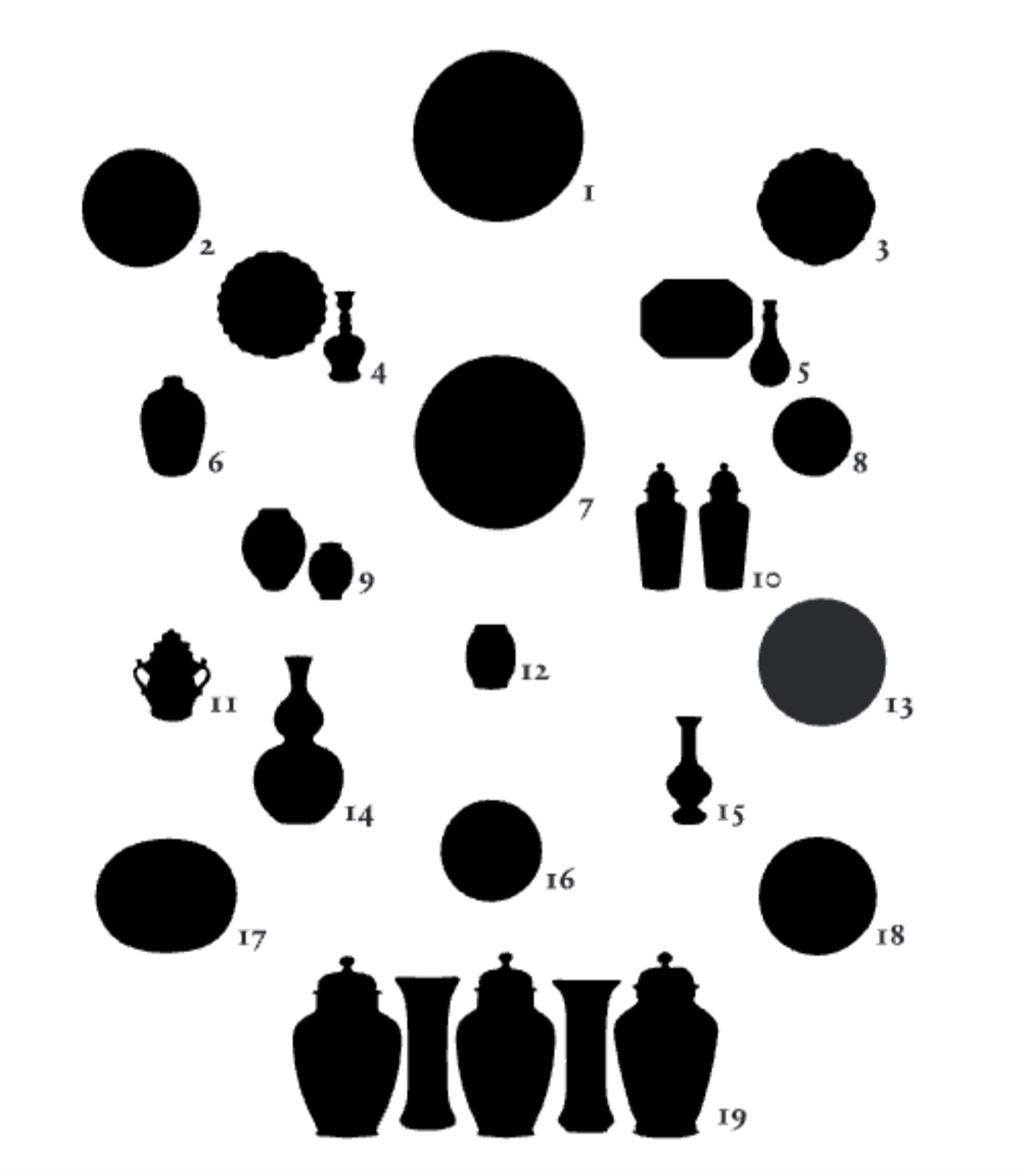 Silhouette graphic for label.