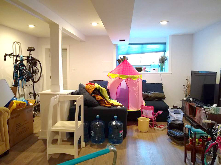 After (piles to donate)