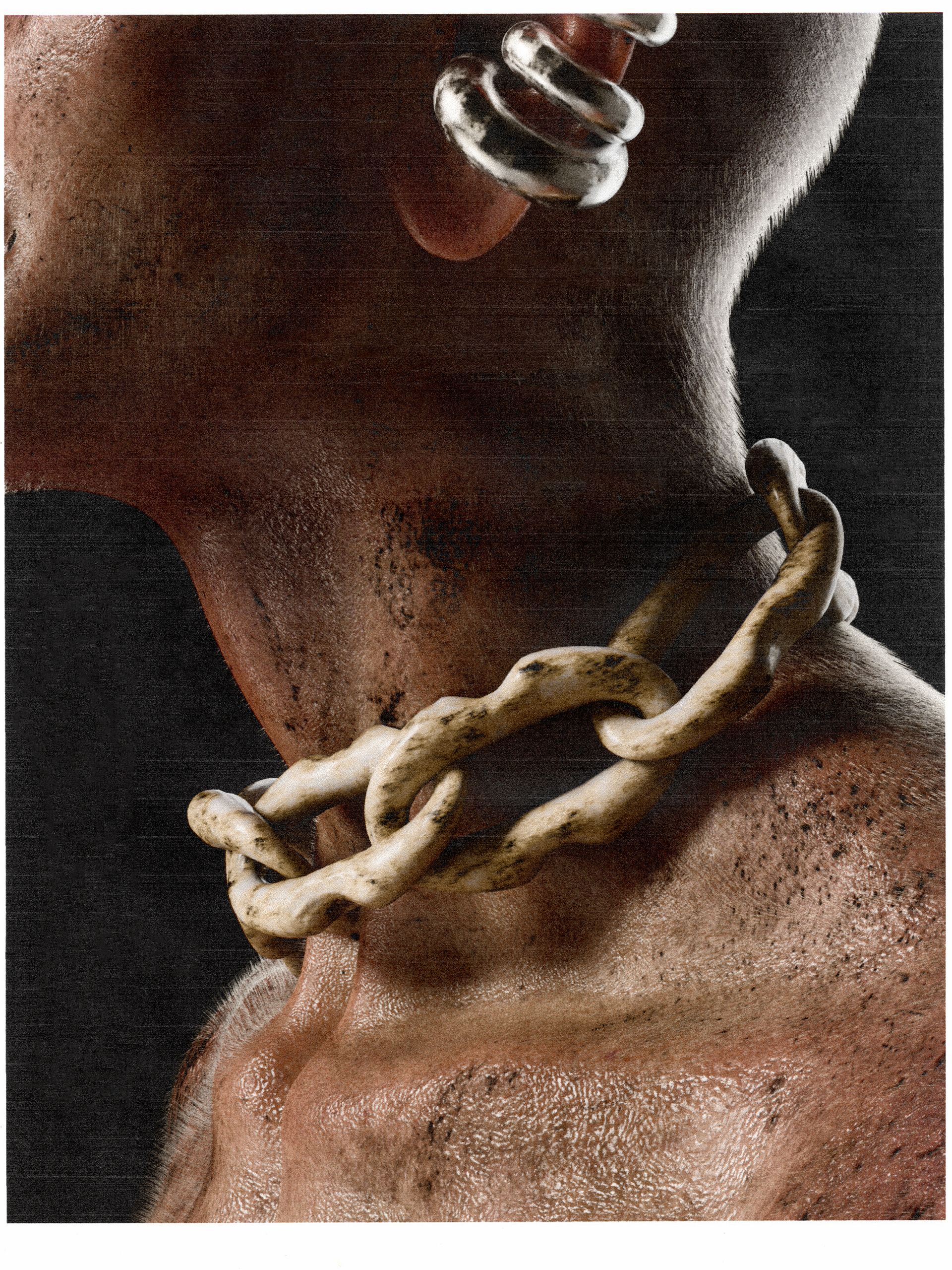 Digital jewelry on avatar, rendered by Taskin