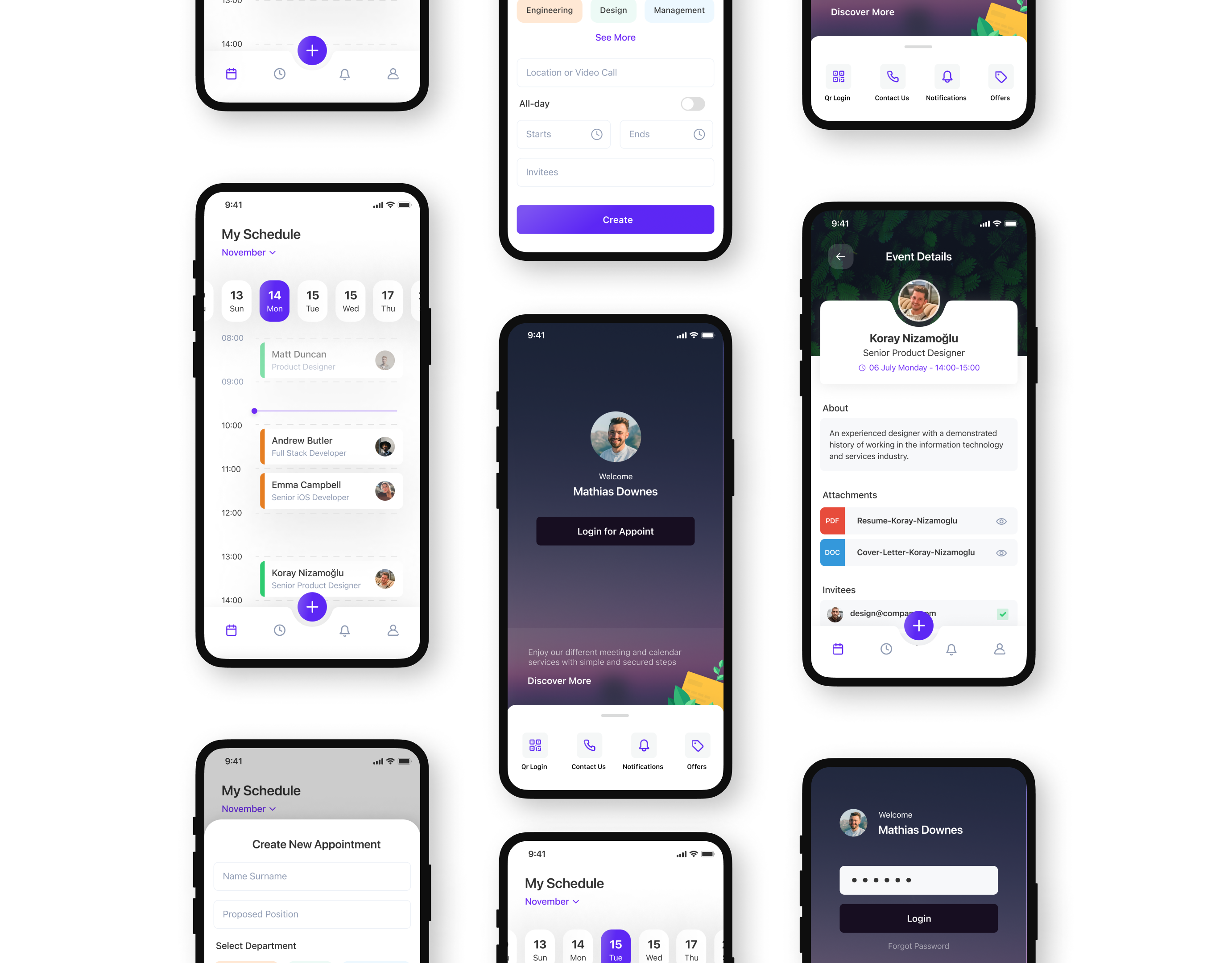 Koray Nizamoglu - Scheduler App Concept