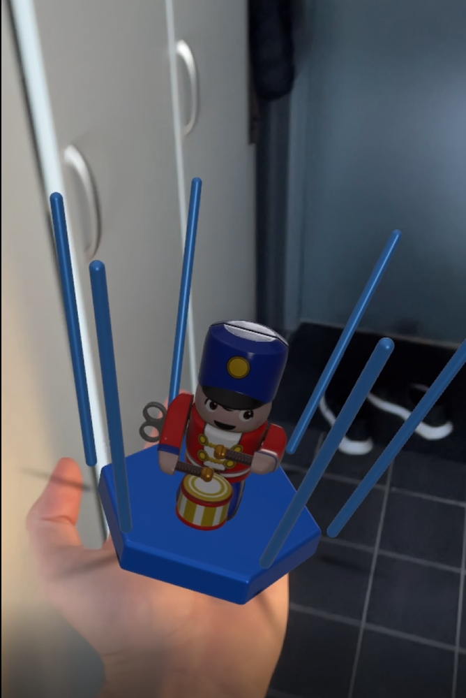 AR hand hologram prototype