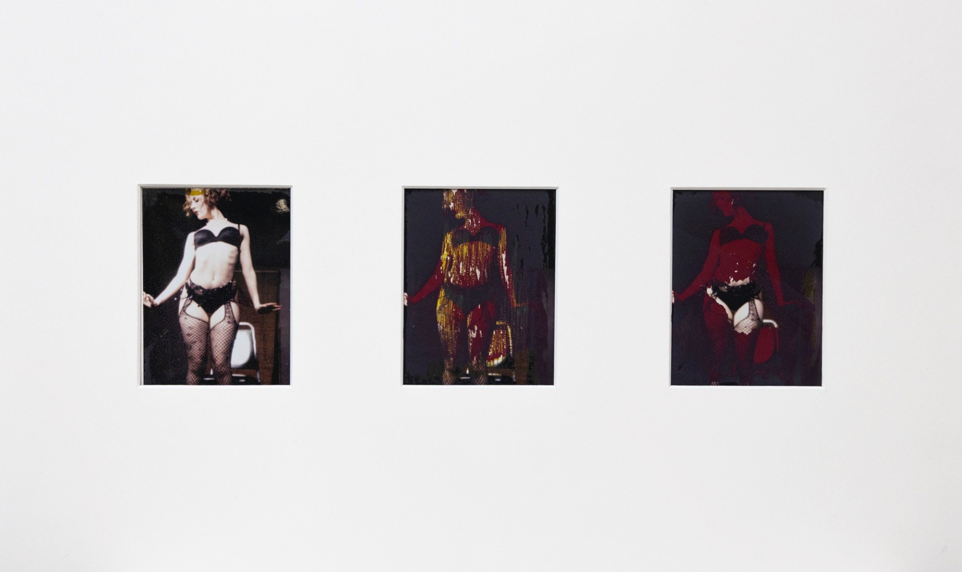 Stafford Hiroshi Smith "Camile in Red," 2025. Fujifilm FP100c Instant Film. 11 in × 19 in