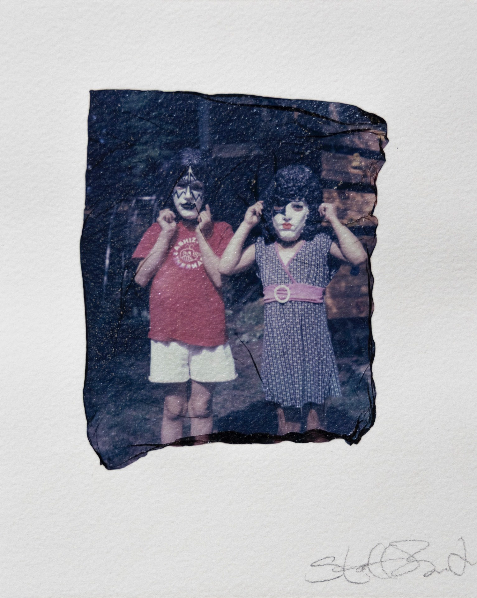 Stafford Hiroshi Smith "Ace & Paul," 2012. Polaroid Transfer on watercolor paper. 5 in × 6 in