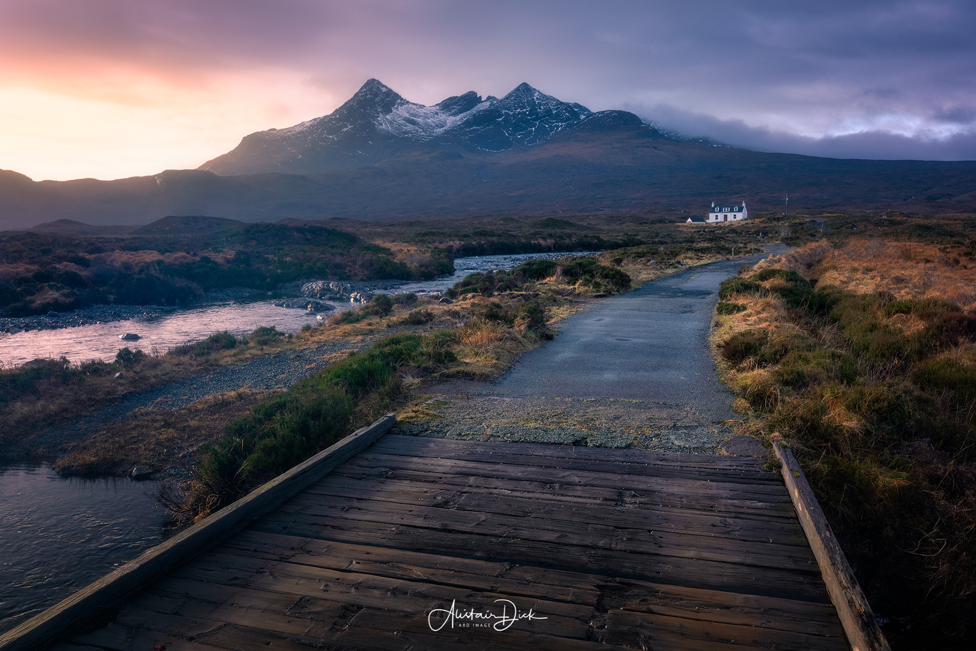 The Cuillin and Allt Dearg Cottage