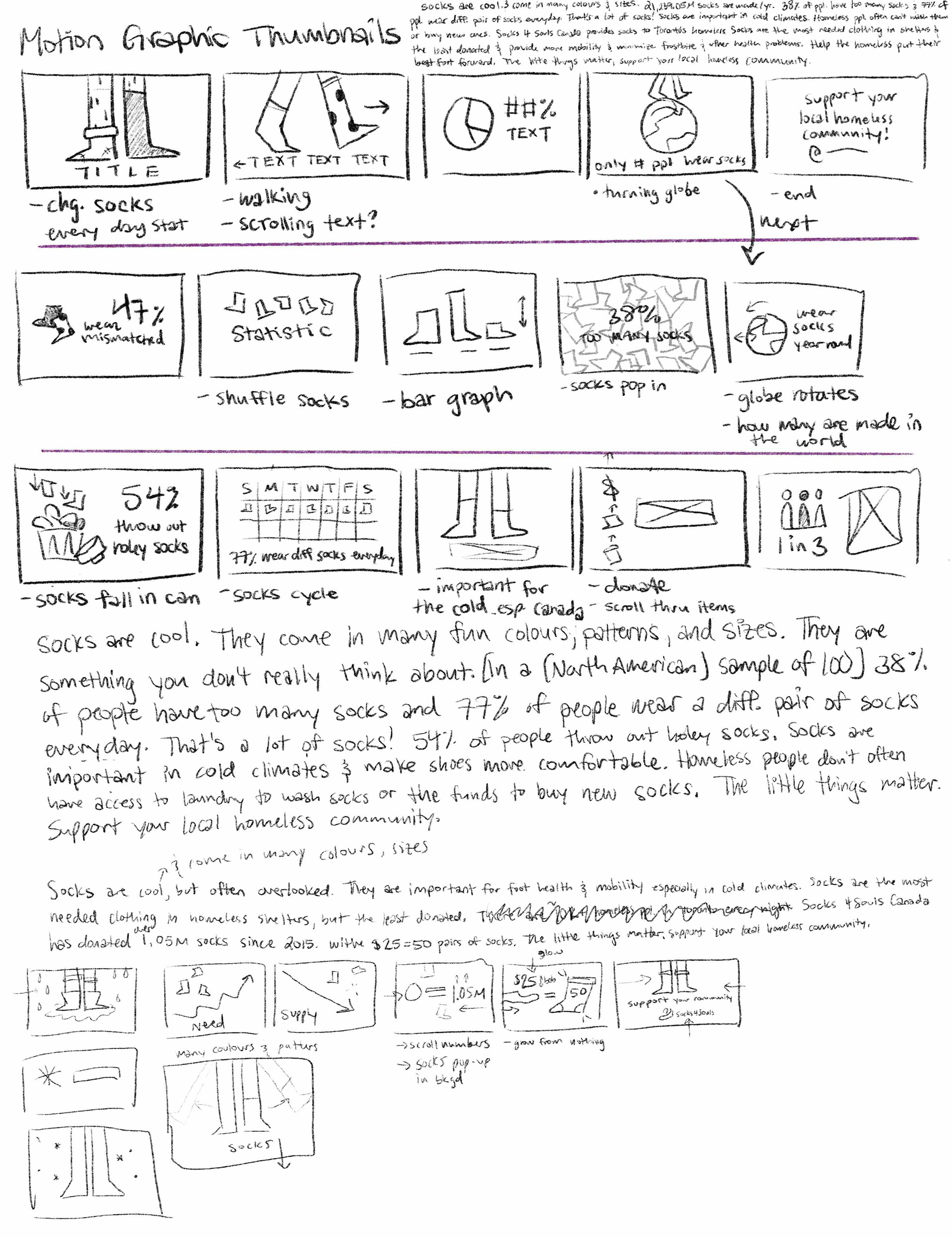 Motion Graphic Storyboards