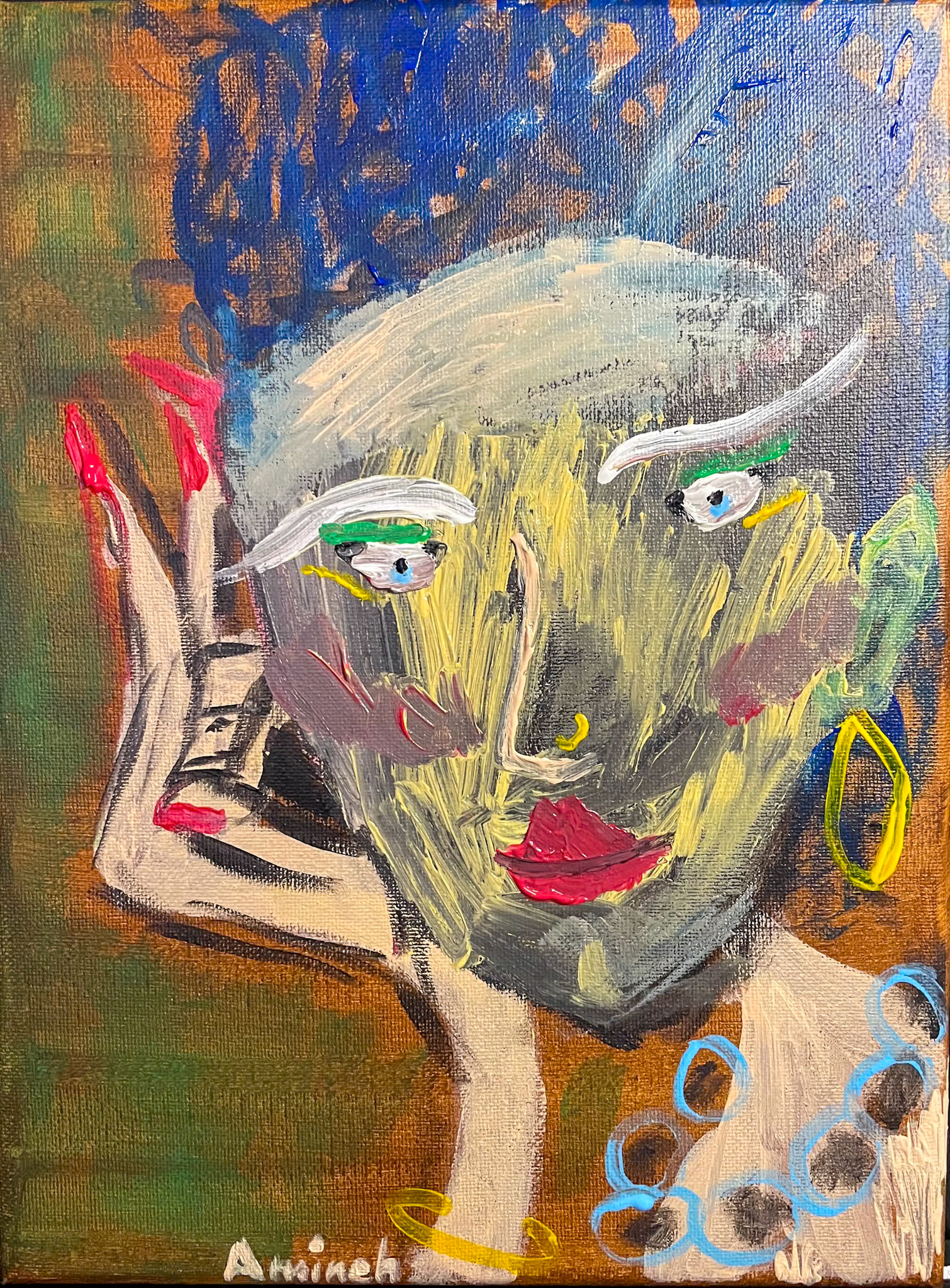 Woman, acrylic on canvas
