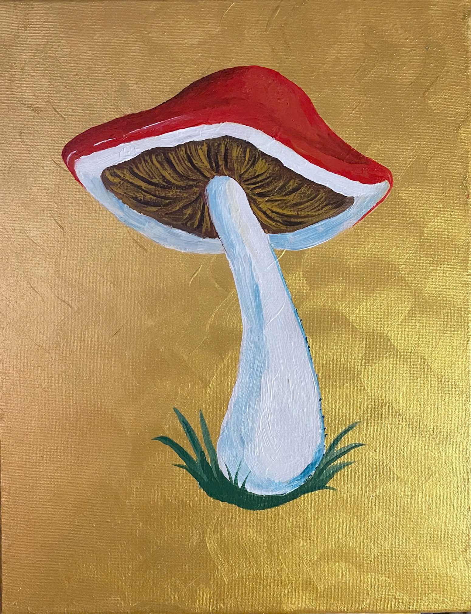 Mushroom, acrylic on canvas