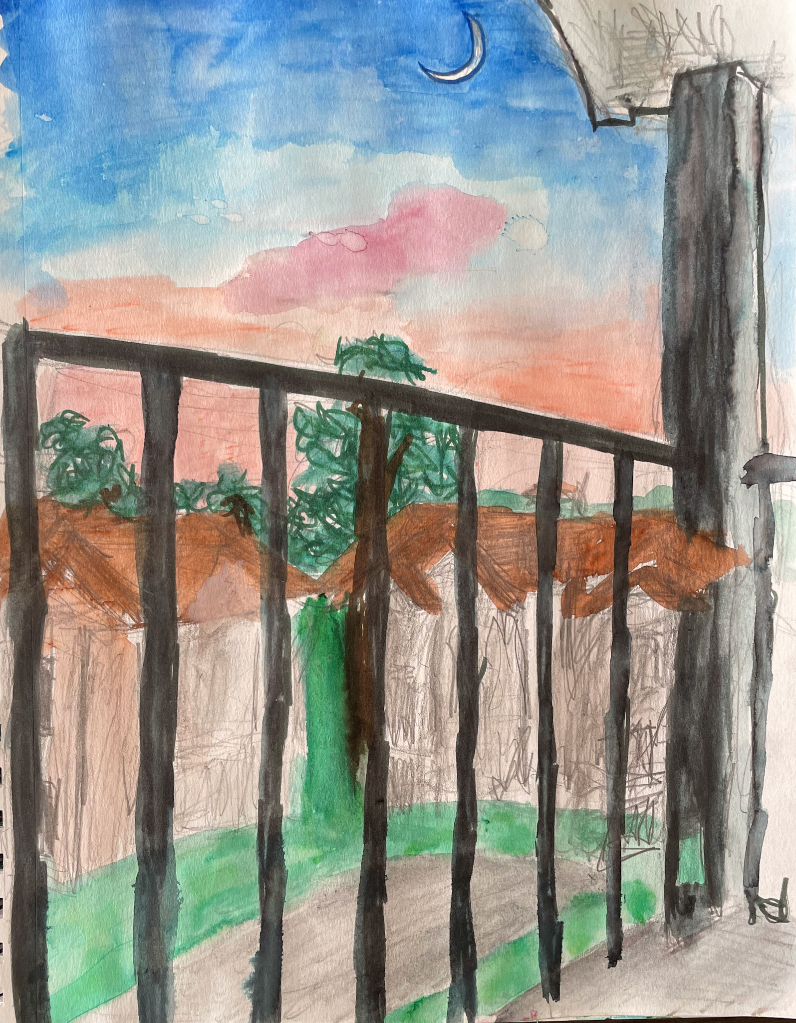 watercolor on paper