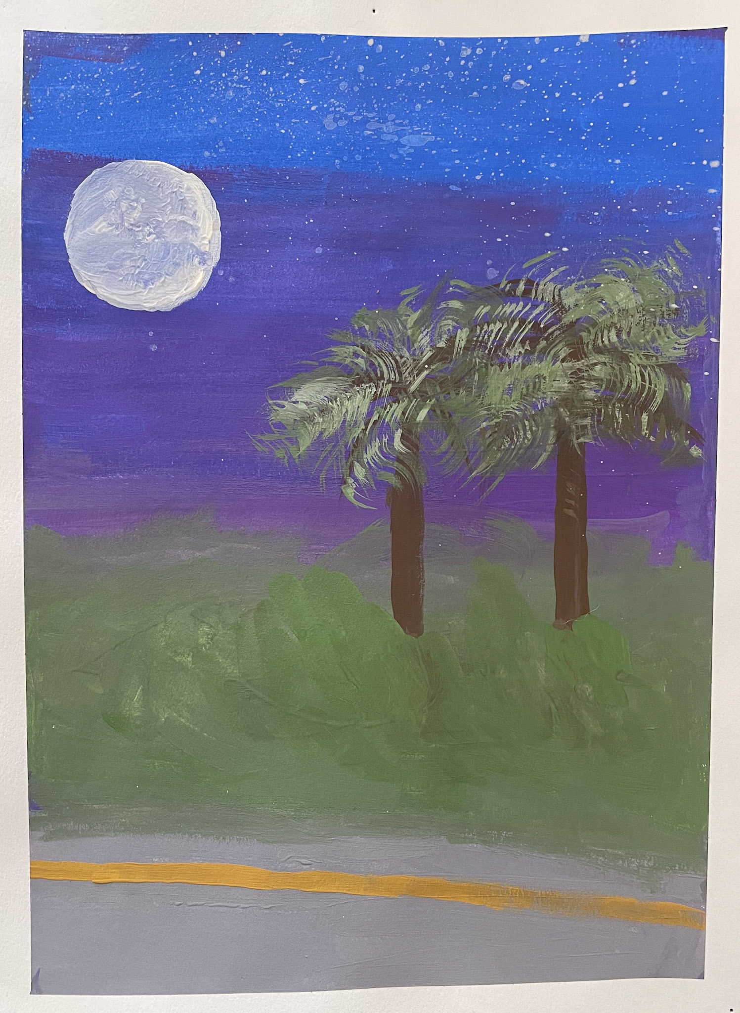 gouache on paper