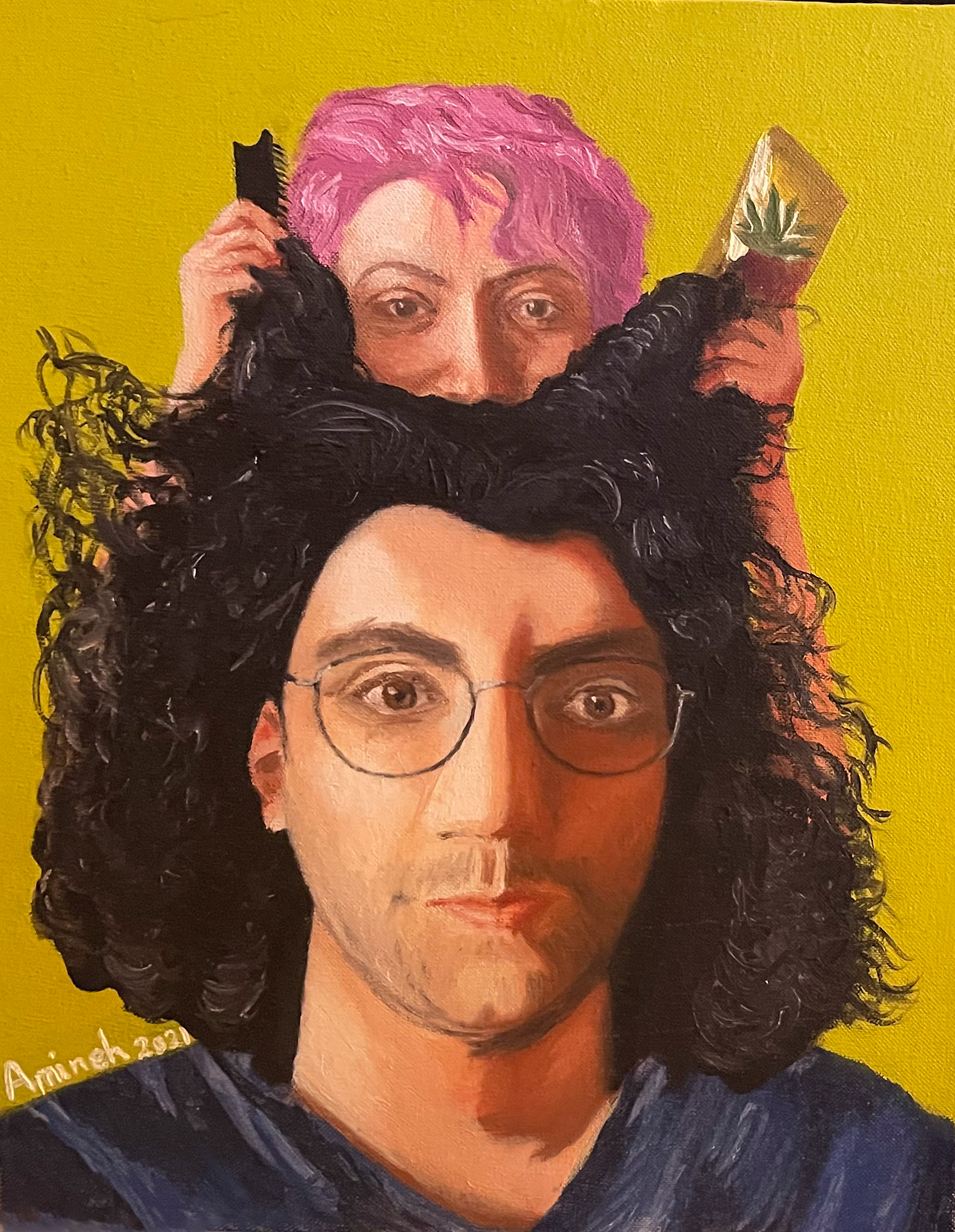 Amina, oil on canvas
