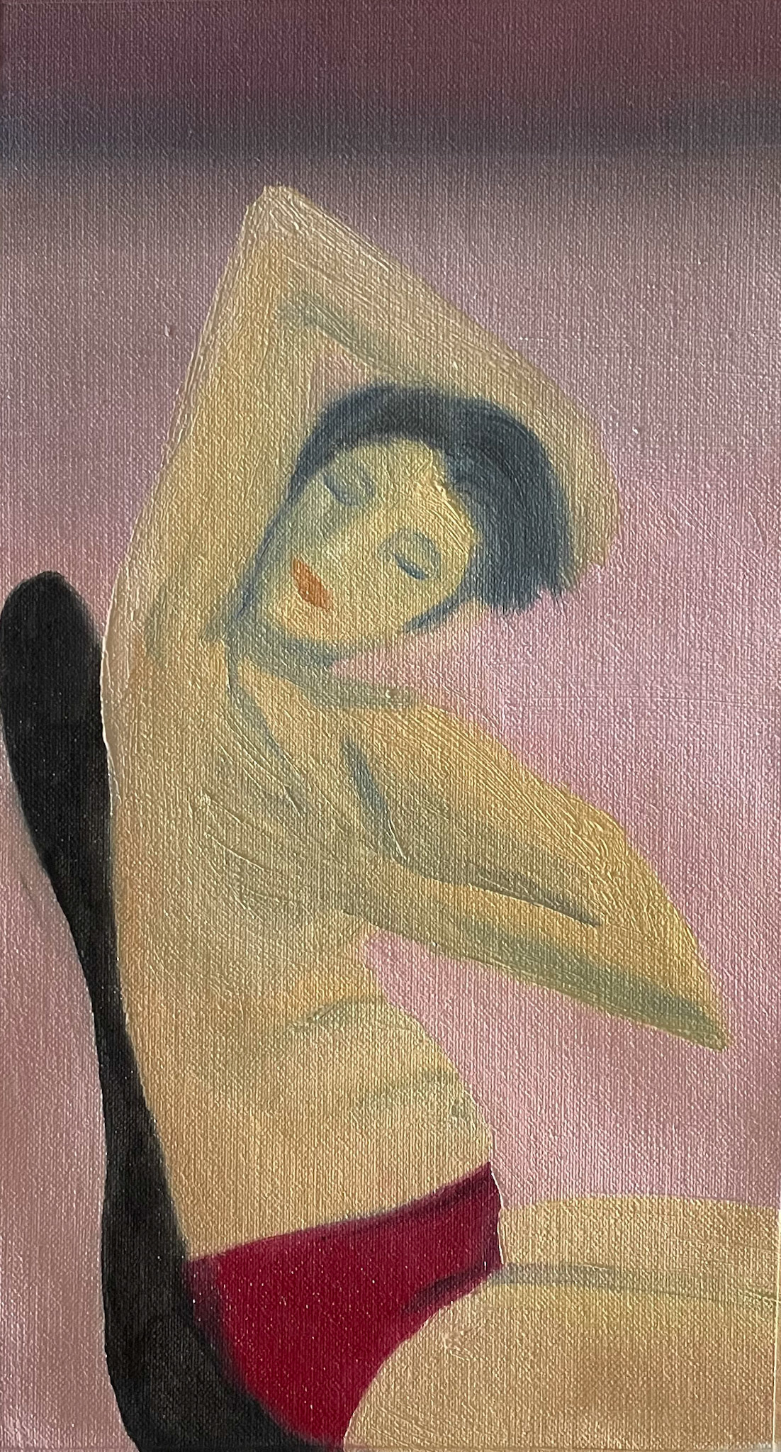 self-portrait (imagination), oil on canvas