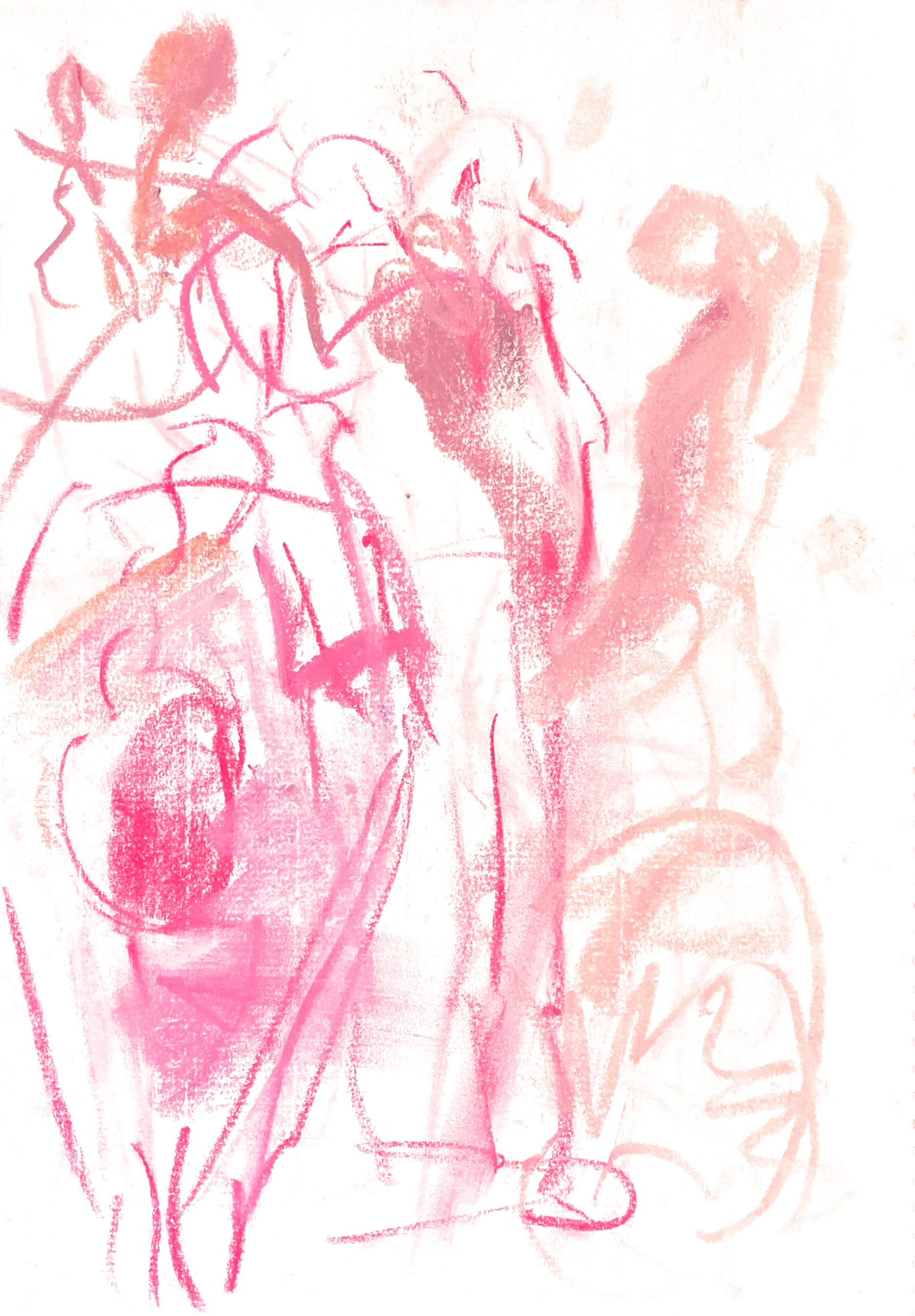 Dancer’ s Moving croquis Pastel on paper 2023
