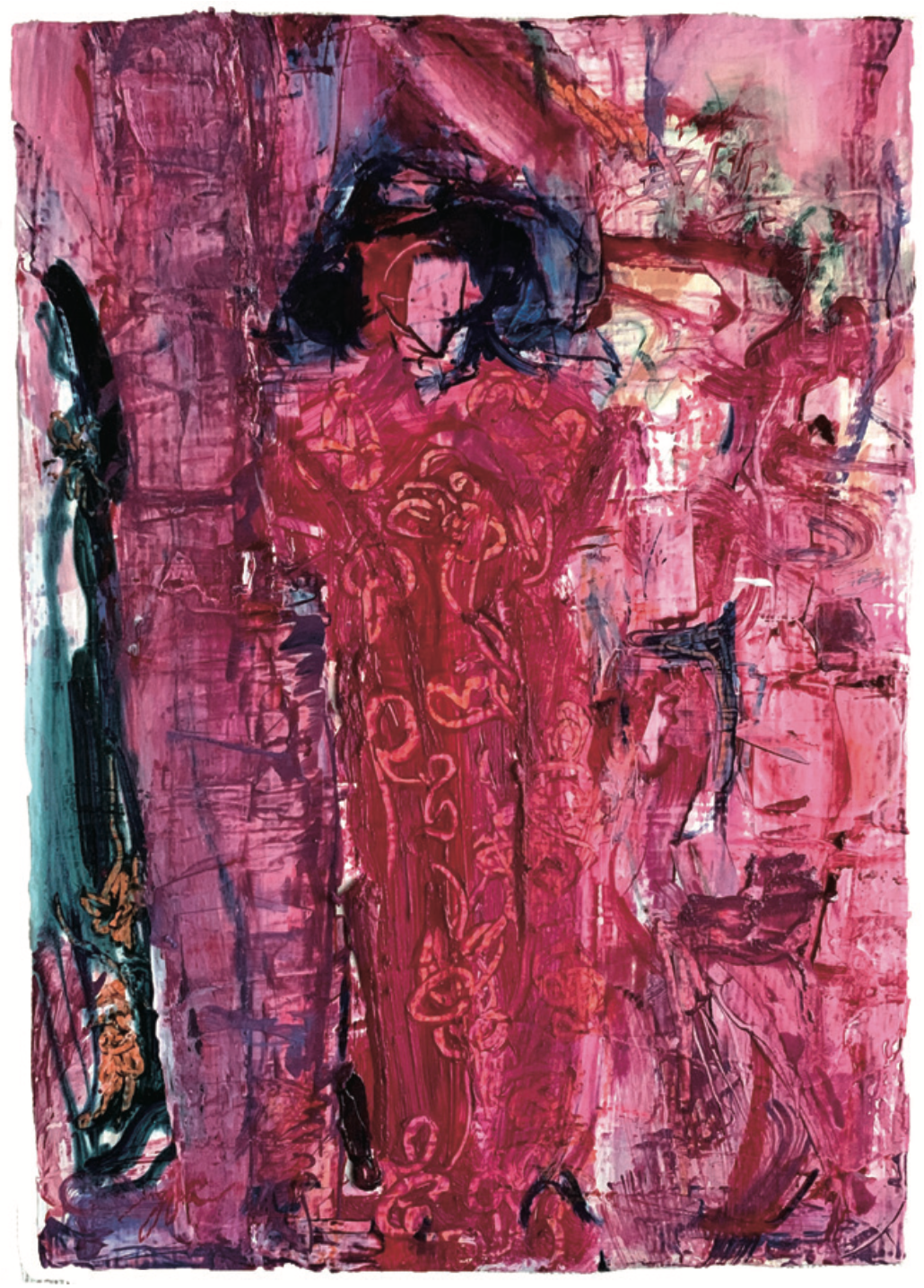 "Dress" 297×420mm oil on panel 2020