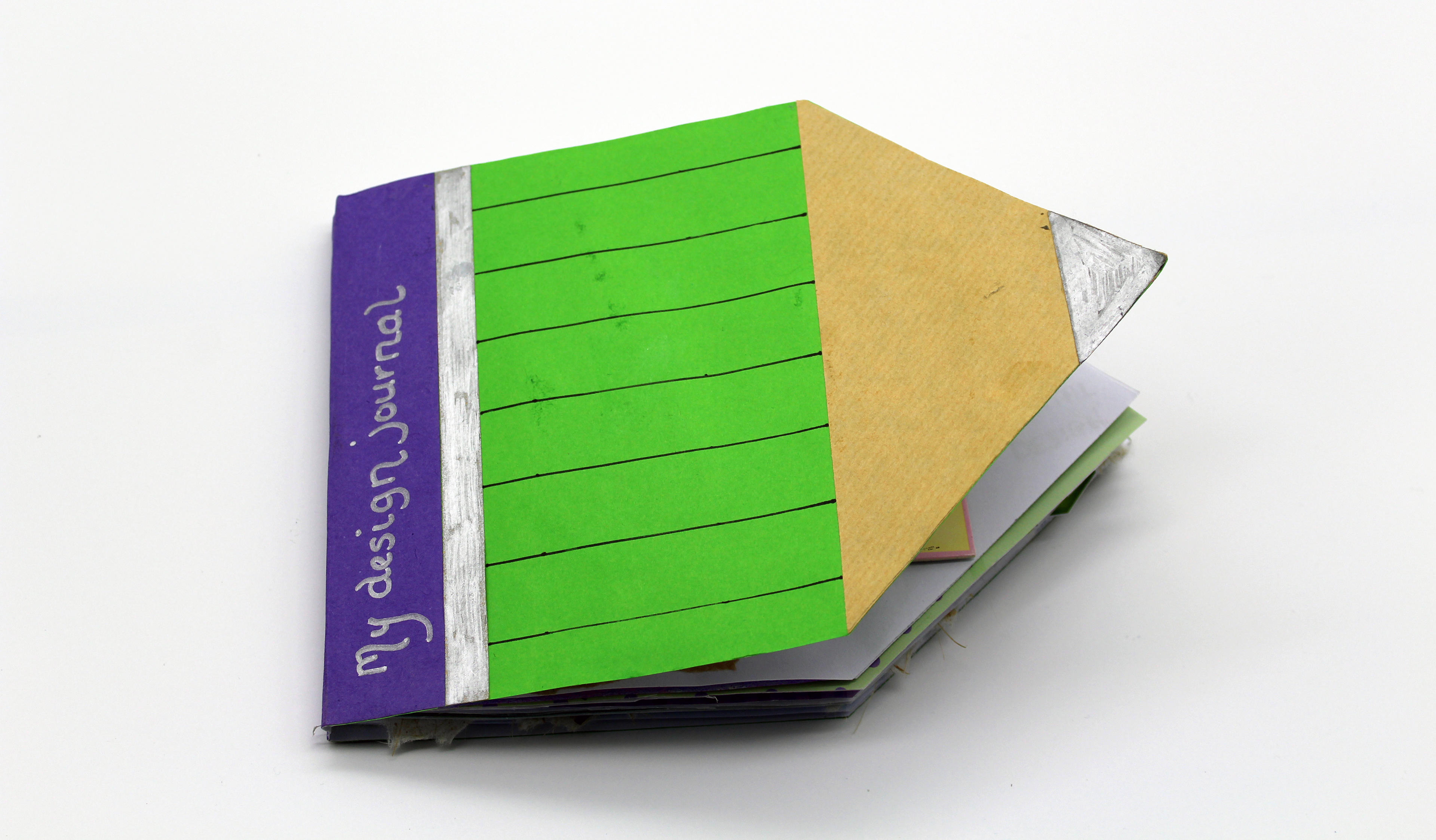 Container pencil scrapbook