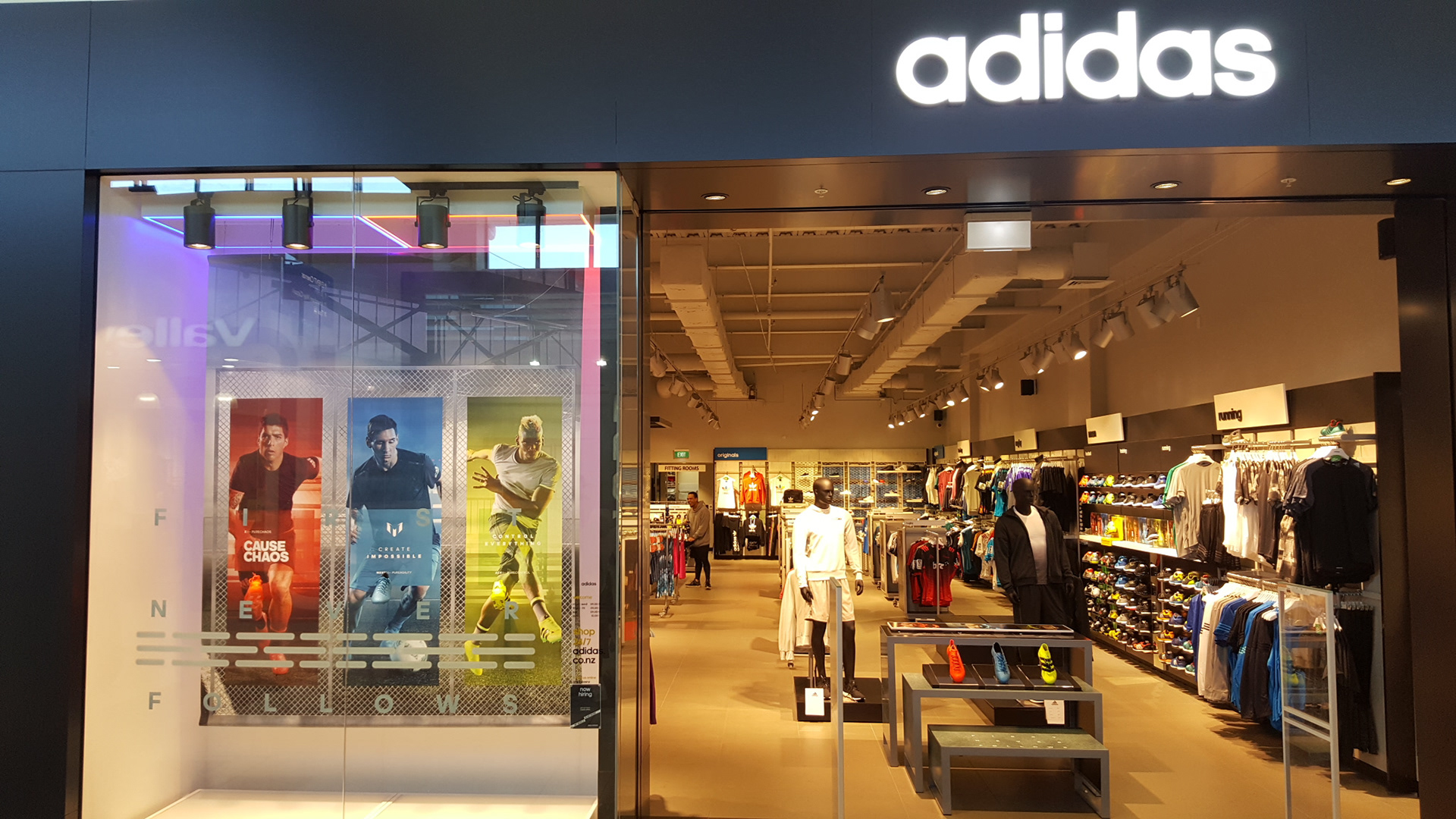 talent Mindst build Monica Chantara - Adidas First Never Follows In-store Display