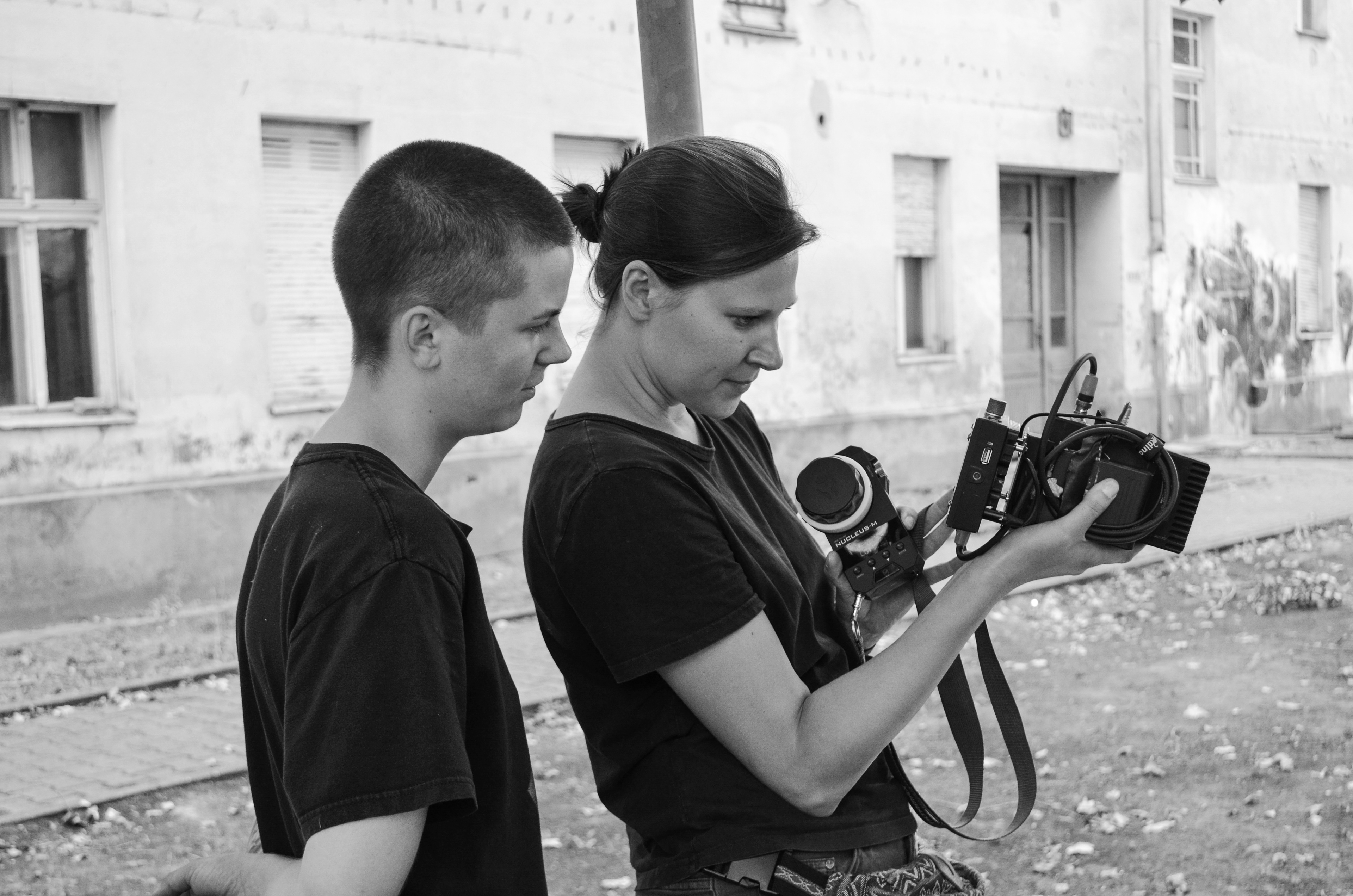 Ann Chi Gerdes (Gaffer) & Polina Georgescu (1st AC)