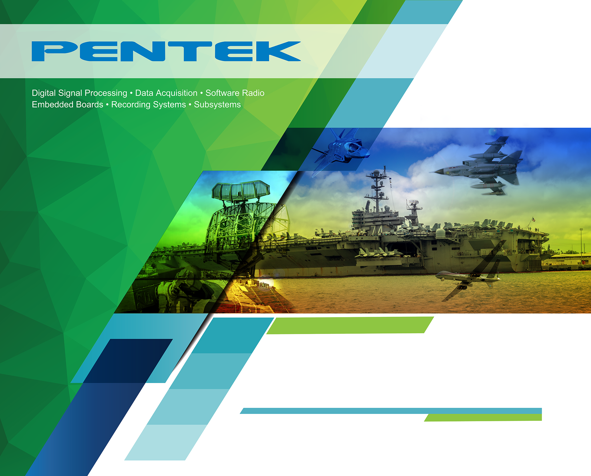 Pentek's 10' x 10' Booth Graphic