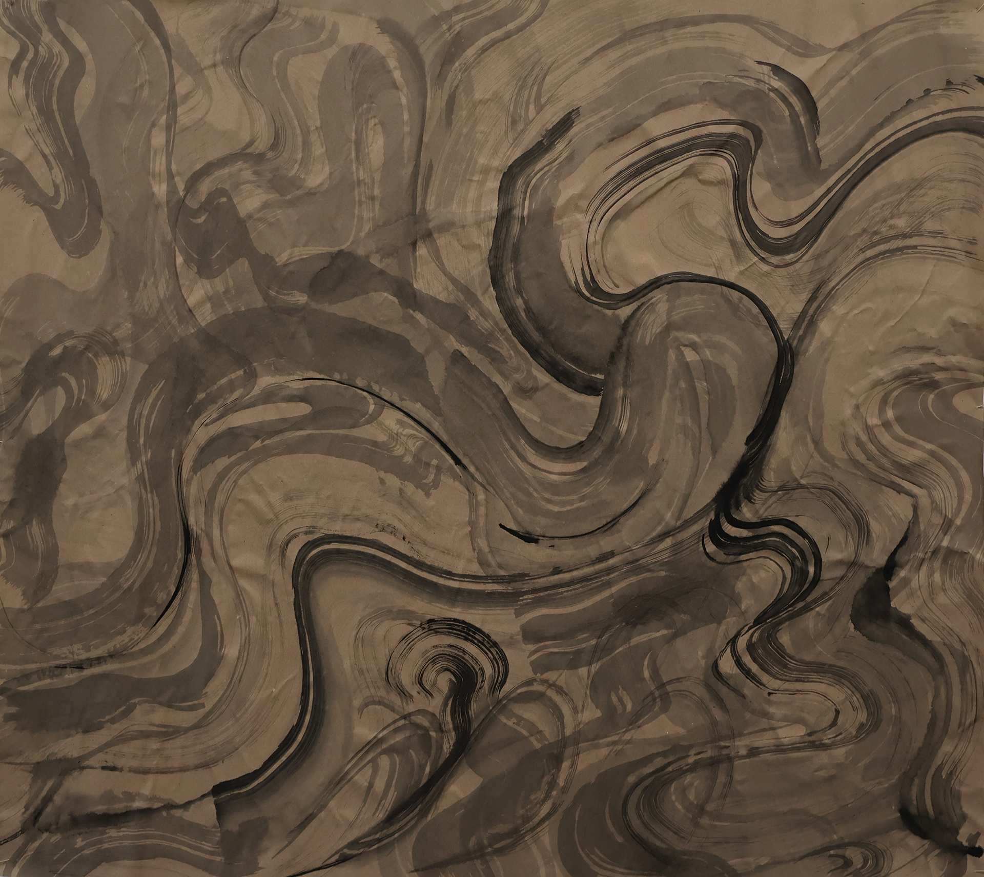 "Give" by Sleep Token, Ink on Paper, 36" x 30", 2025