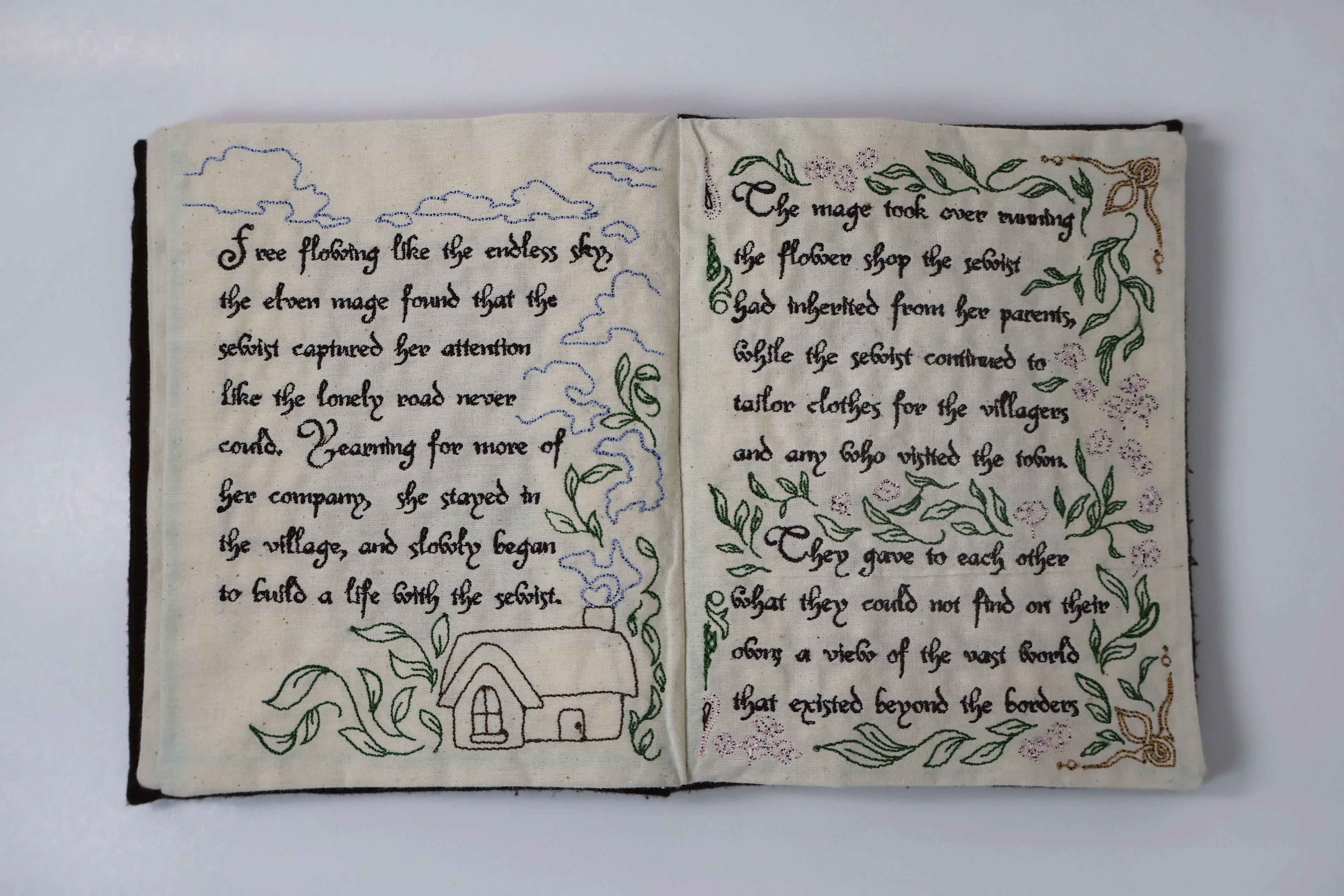 "Sapphic Stitched Story" - Spread 3