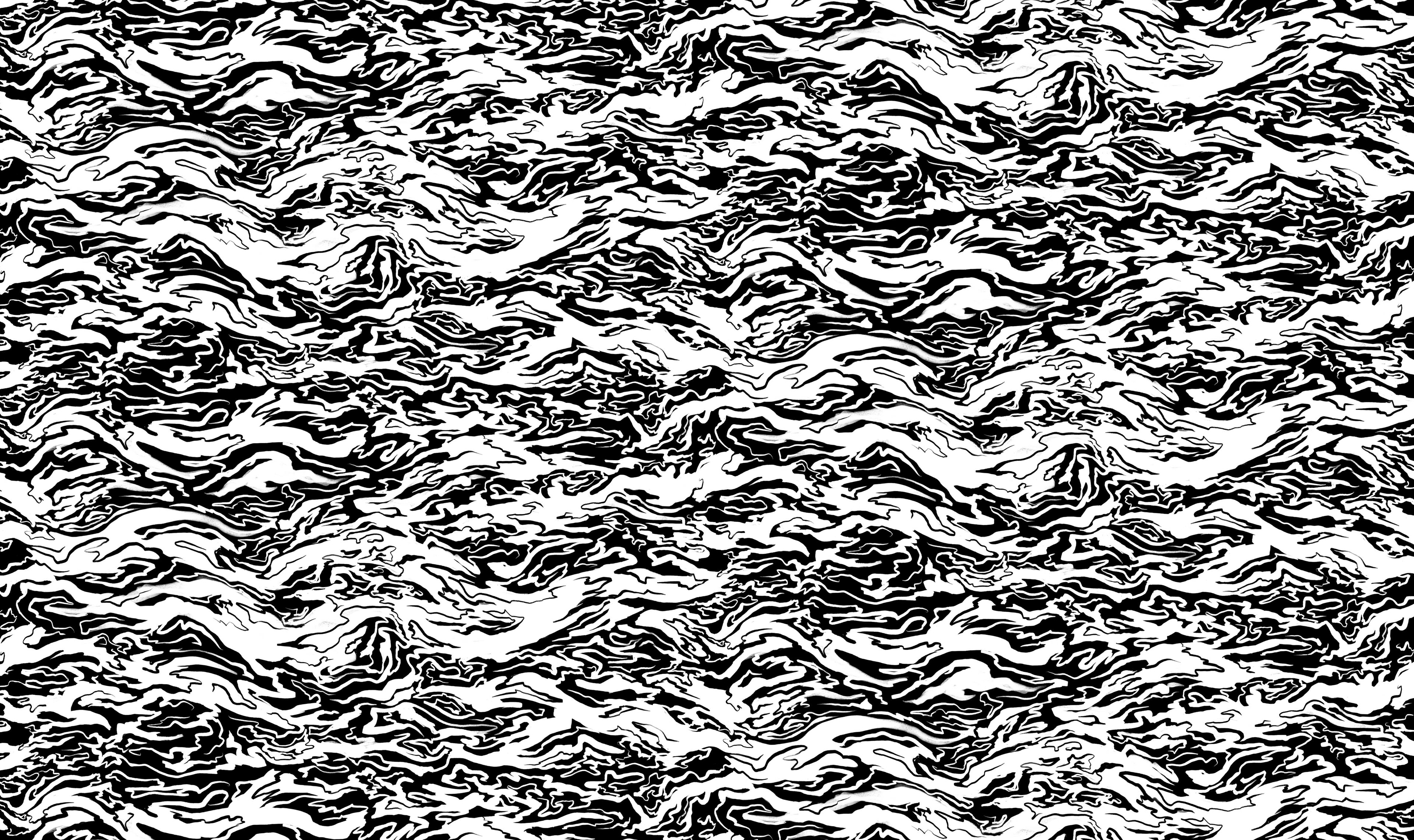 Inverted Screen Print Design Repeated Digitally, 2023