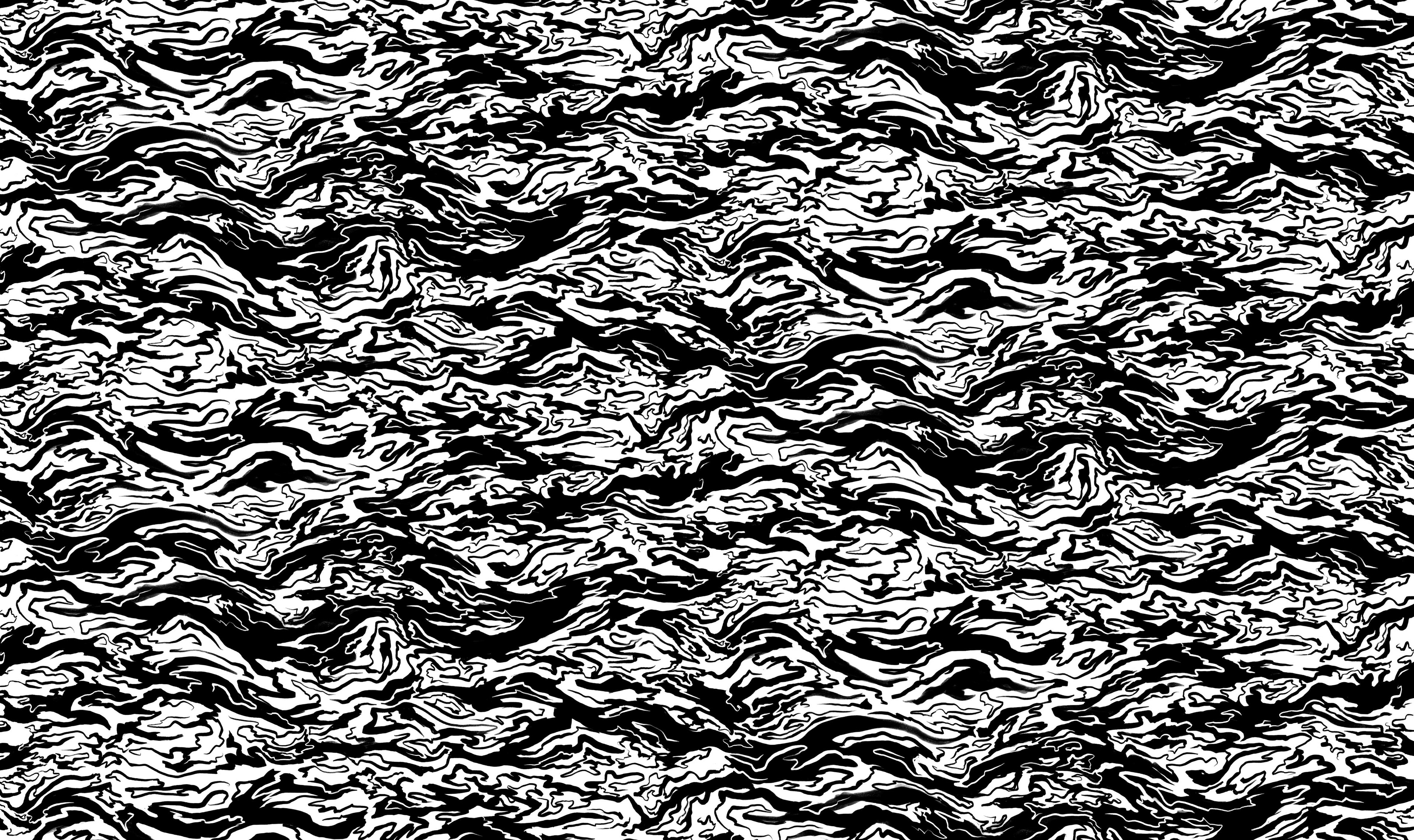 Screen Print Design Repeated Digitally, 2023