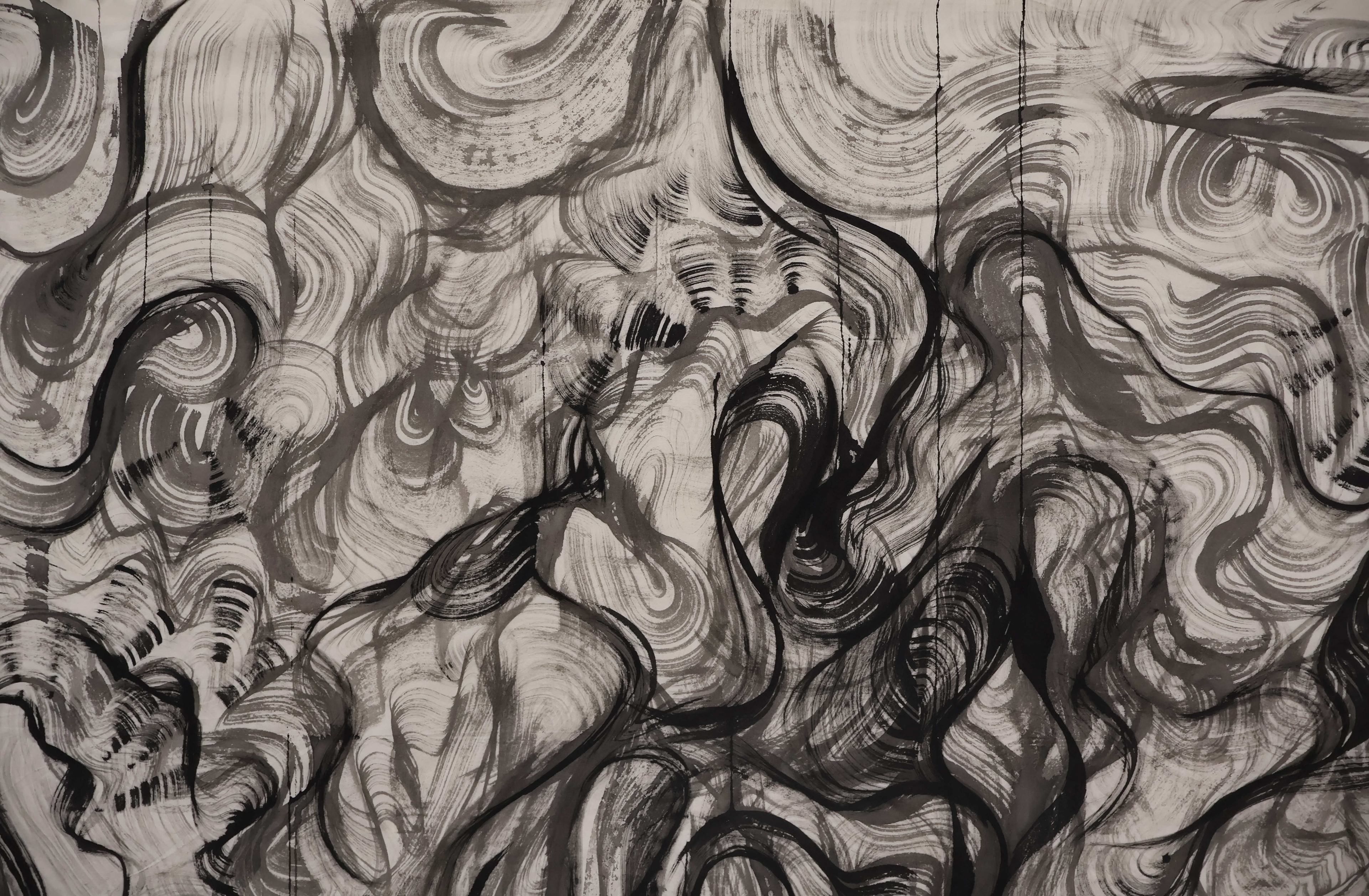 "Oceans" by No-kë, 2025, Detail Shot