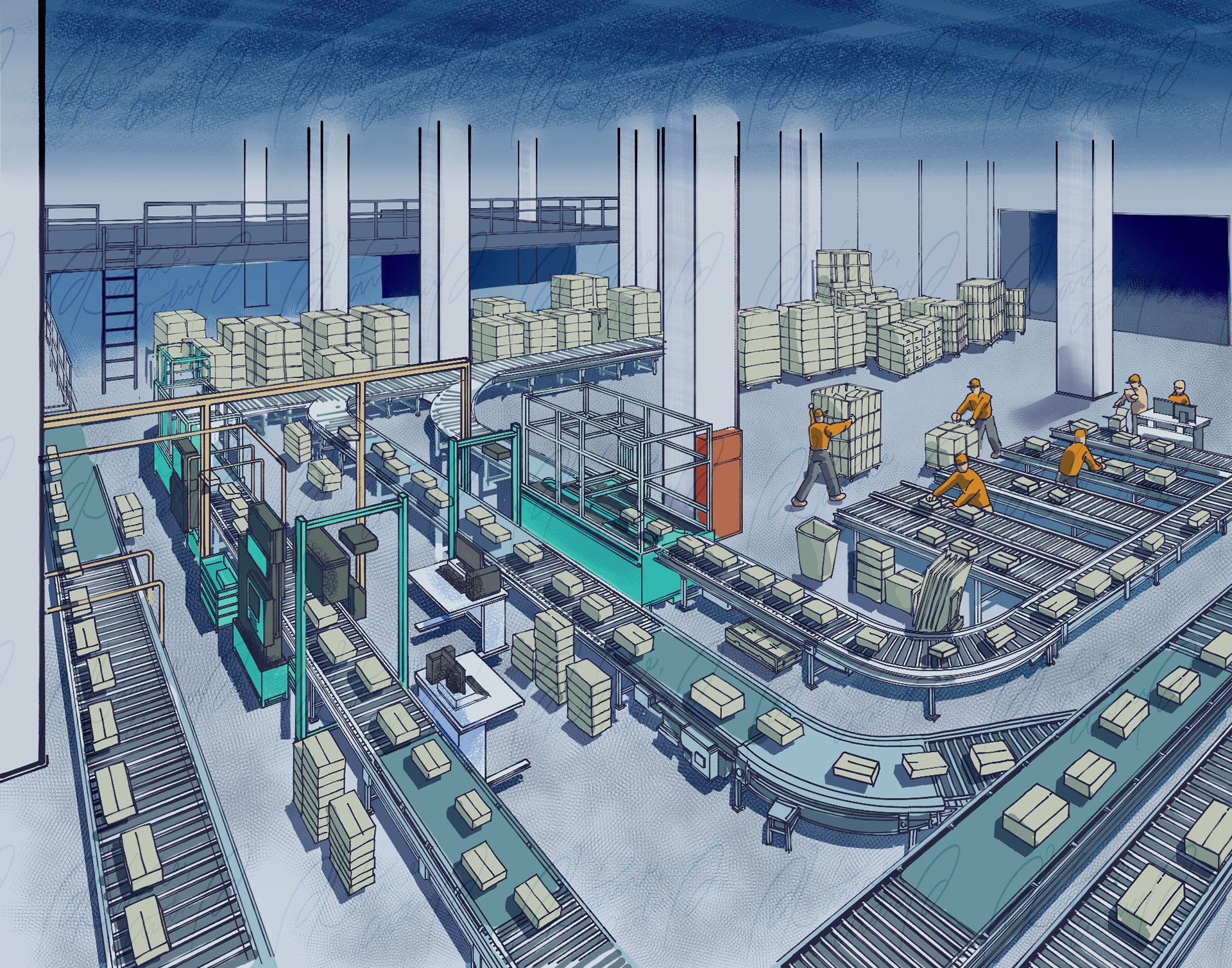 物流拠点パース