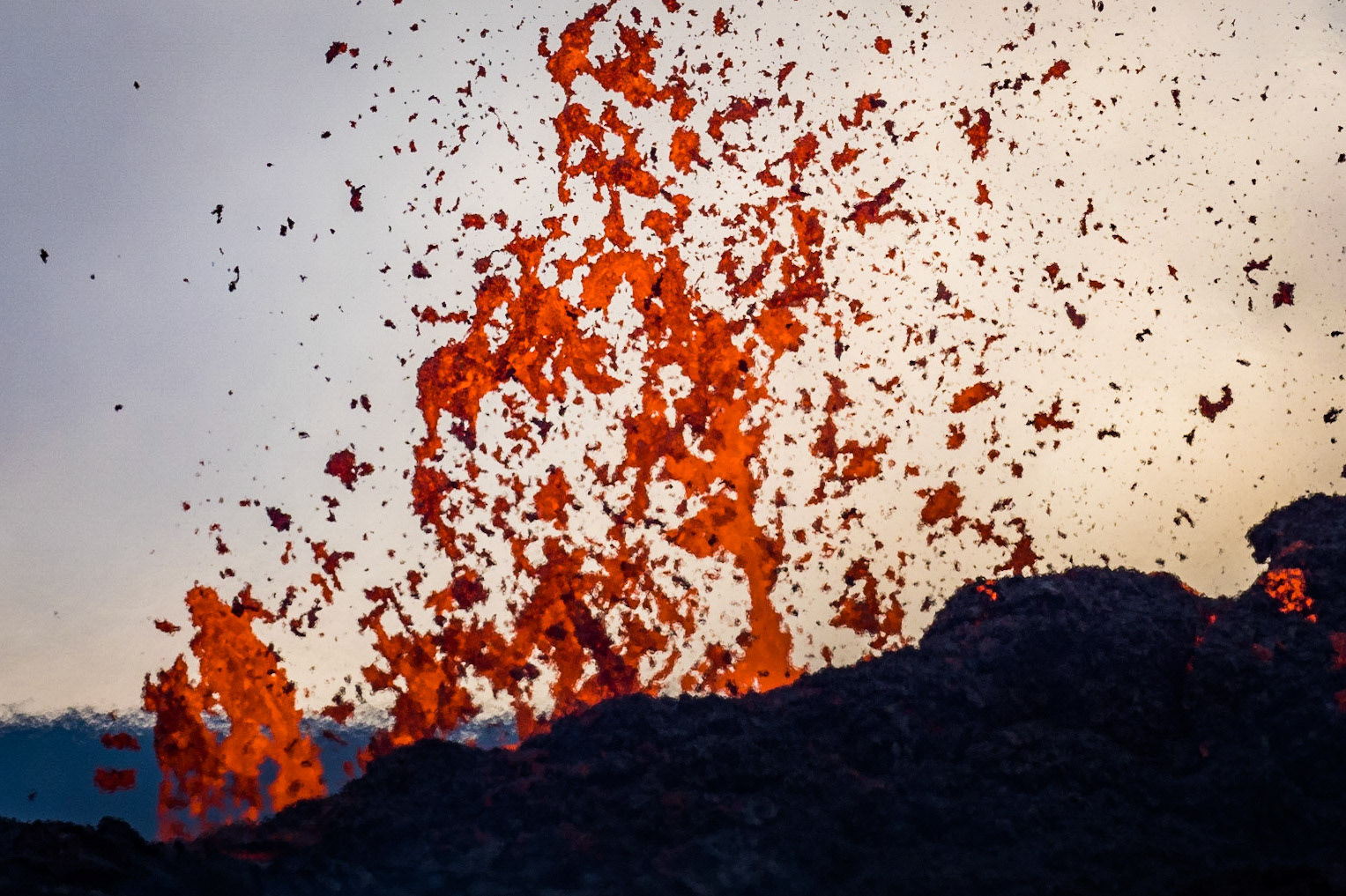 Fagradalsfjall - Lavafontäne