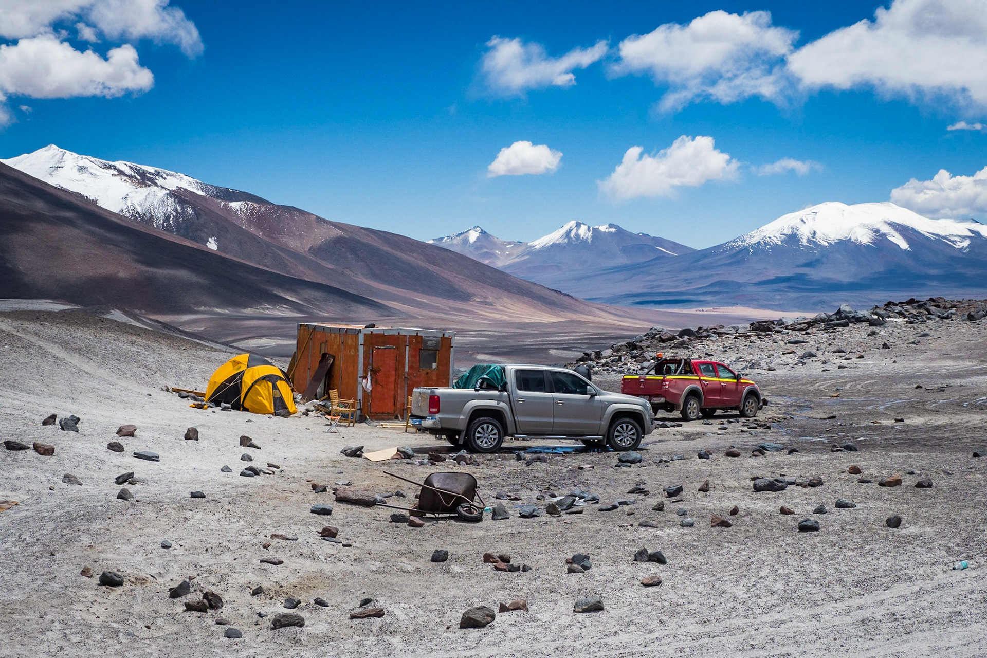 Atacama Hütte am Ojos del Salado