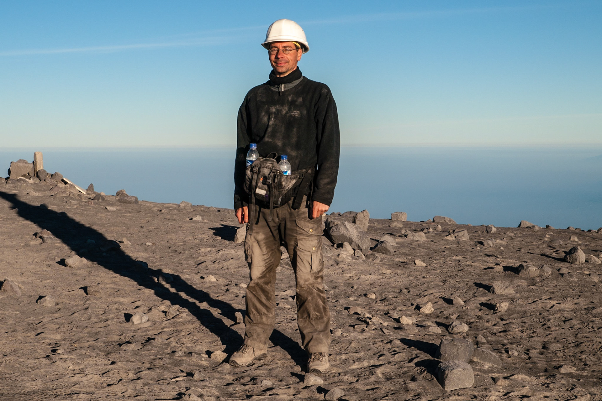 Auf dem Gipfel des Semeru, Indonesien