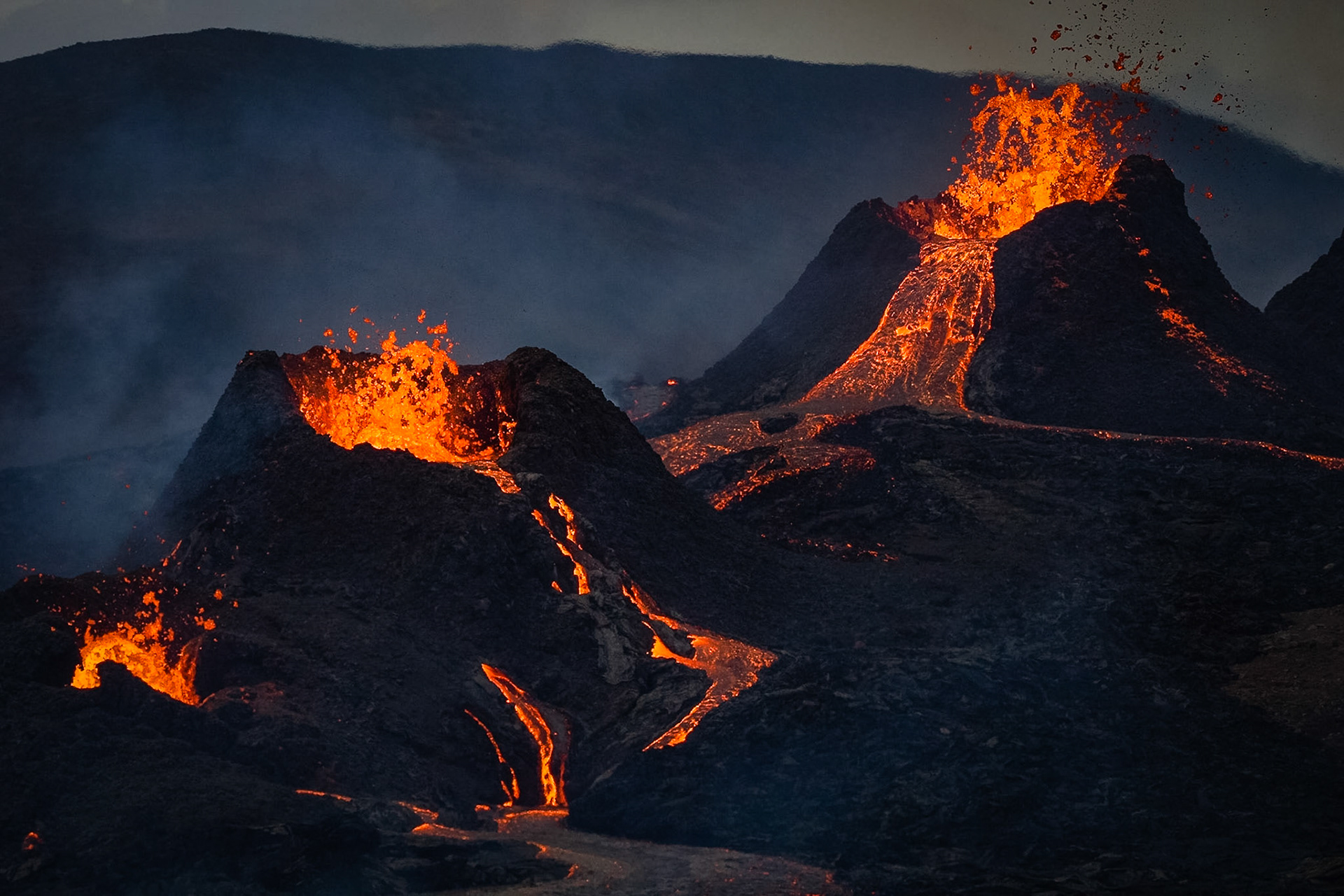 Fagradalsfjall - Lavafall